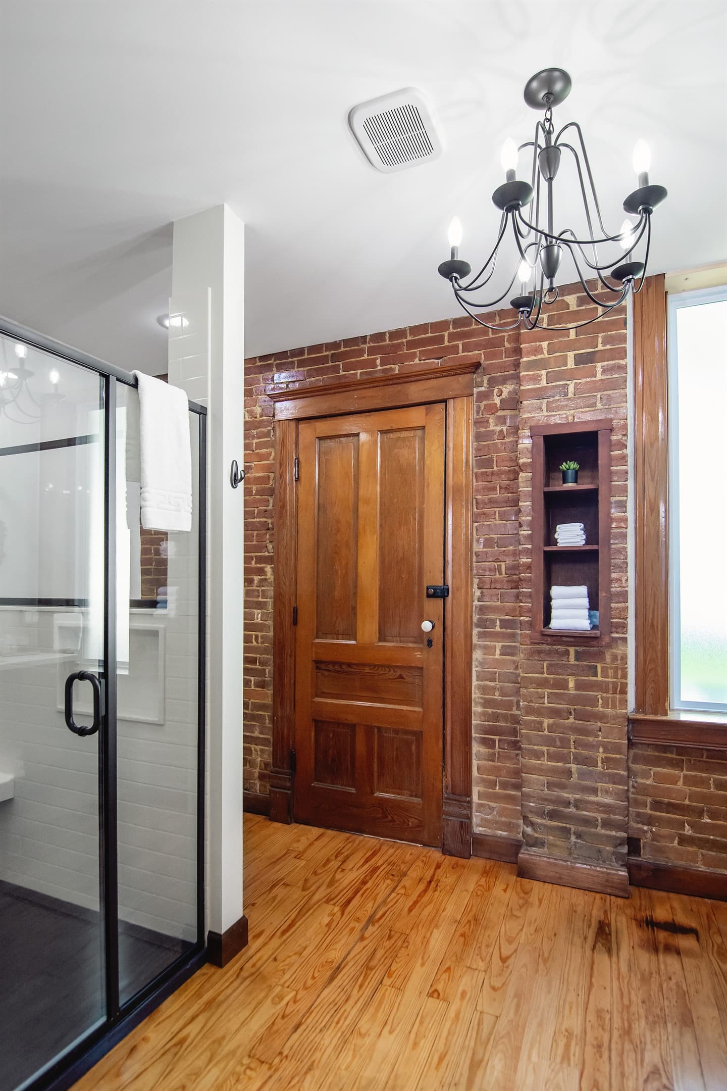 Spacious main level bathroom
