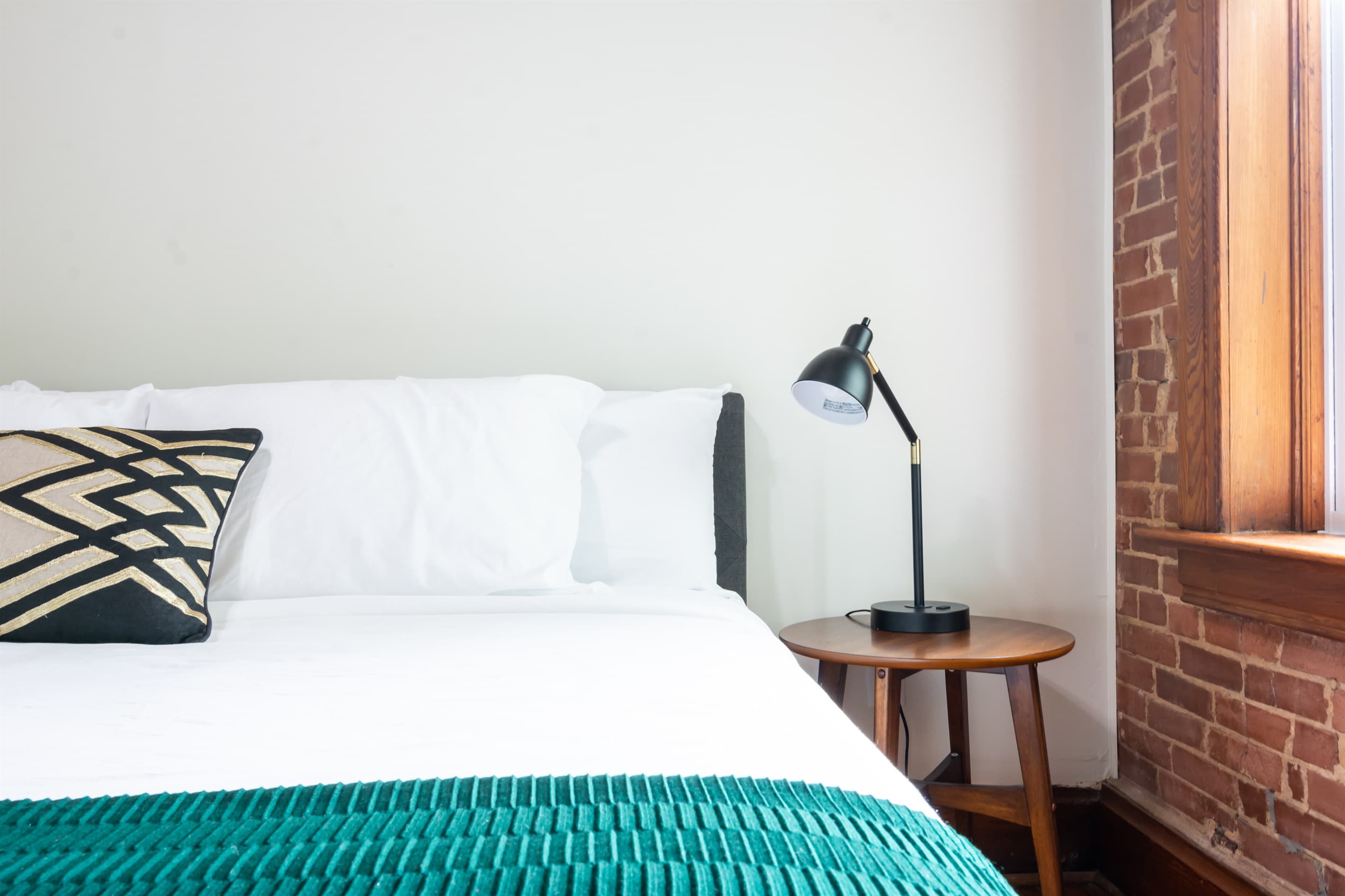 Side tables and lamp with USB port