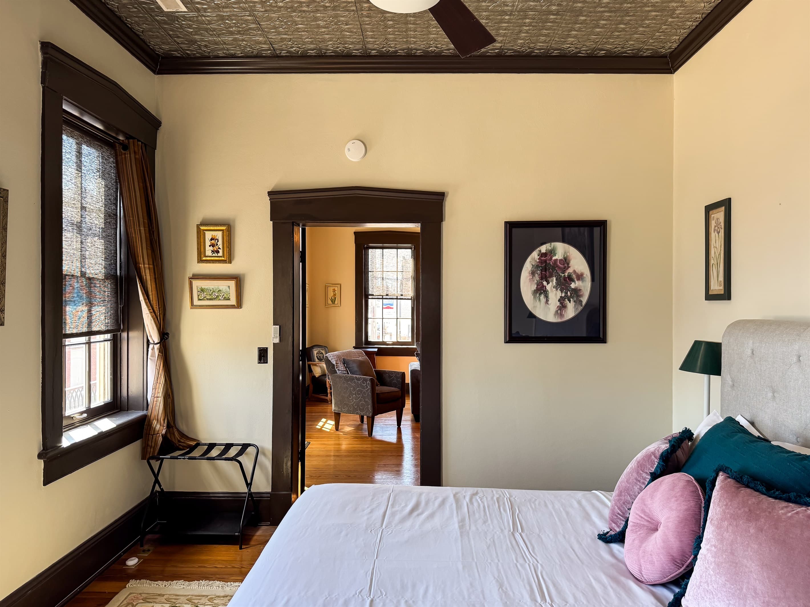 Main level warm and inviting plush King Bedroom that feels like home at Tamm Loft.