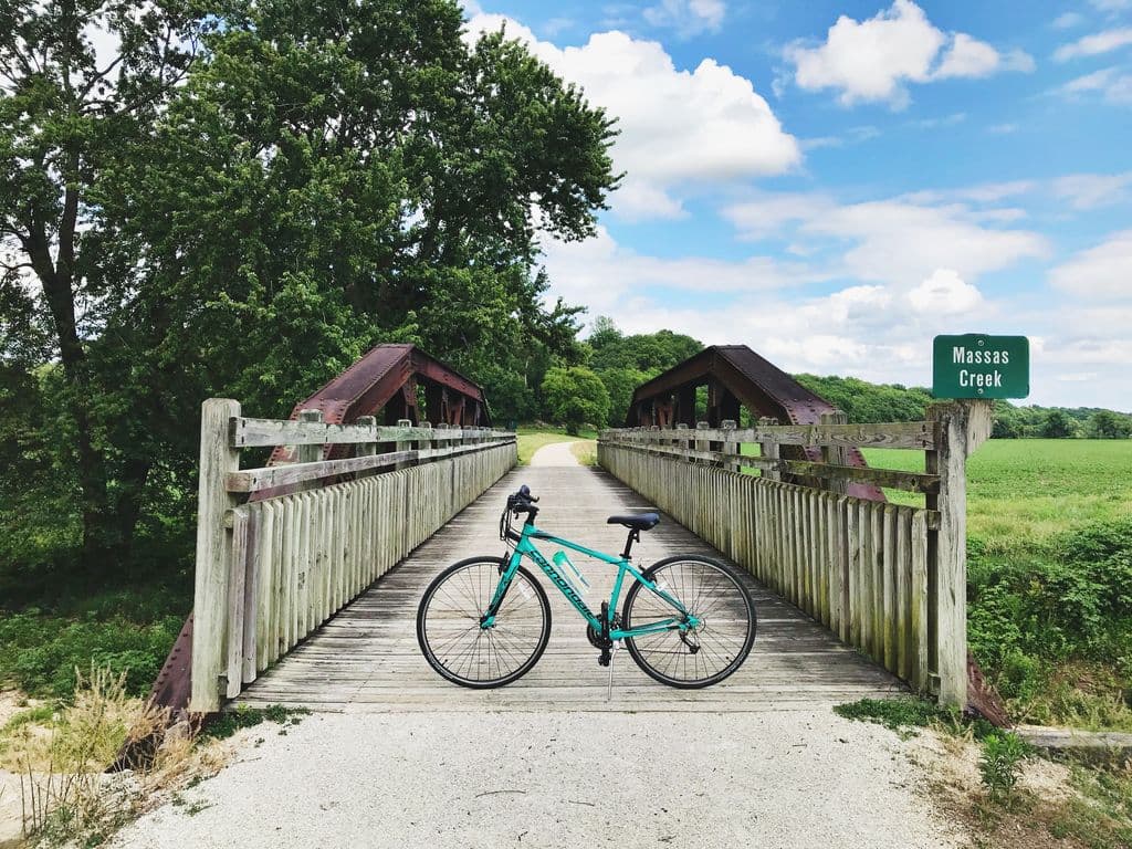 The Katy Trail is approximately 15 miles away