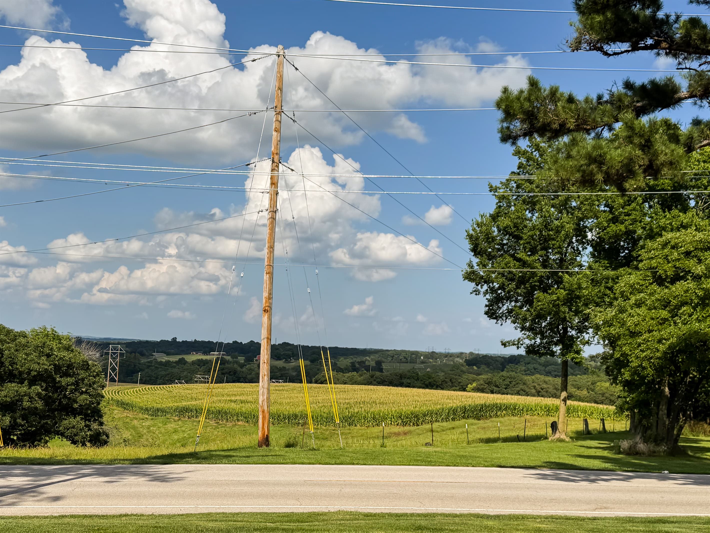 Peaceful country views for miles from the fabulous front porch at Pikes Peak Schoolhouse.