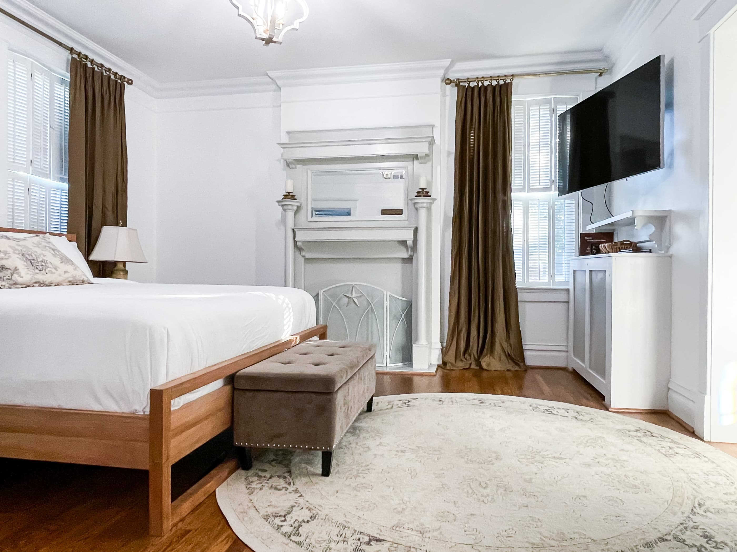 King bedroom at Mill Haus