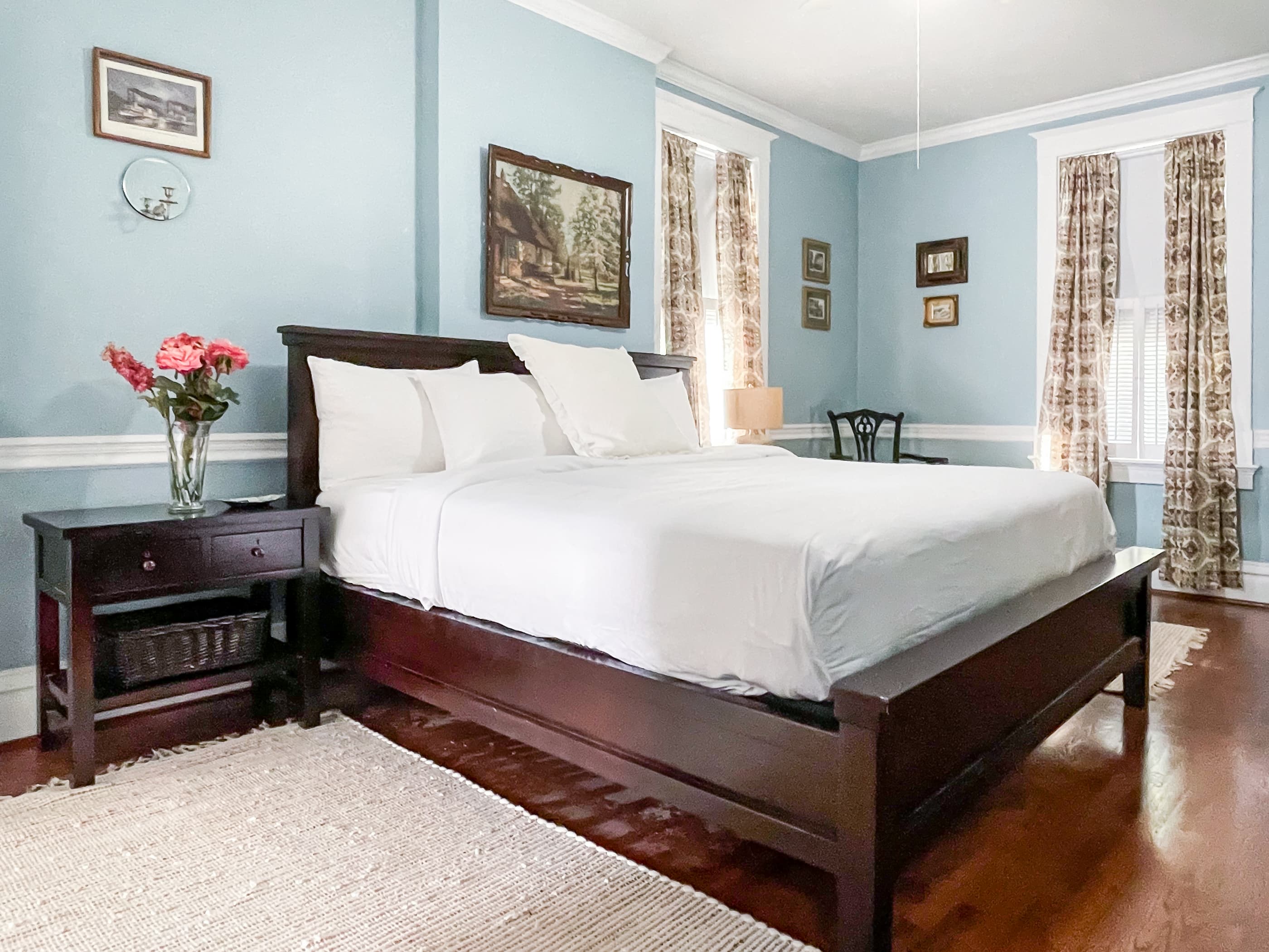 King bedroom at Mill Haus
