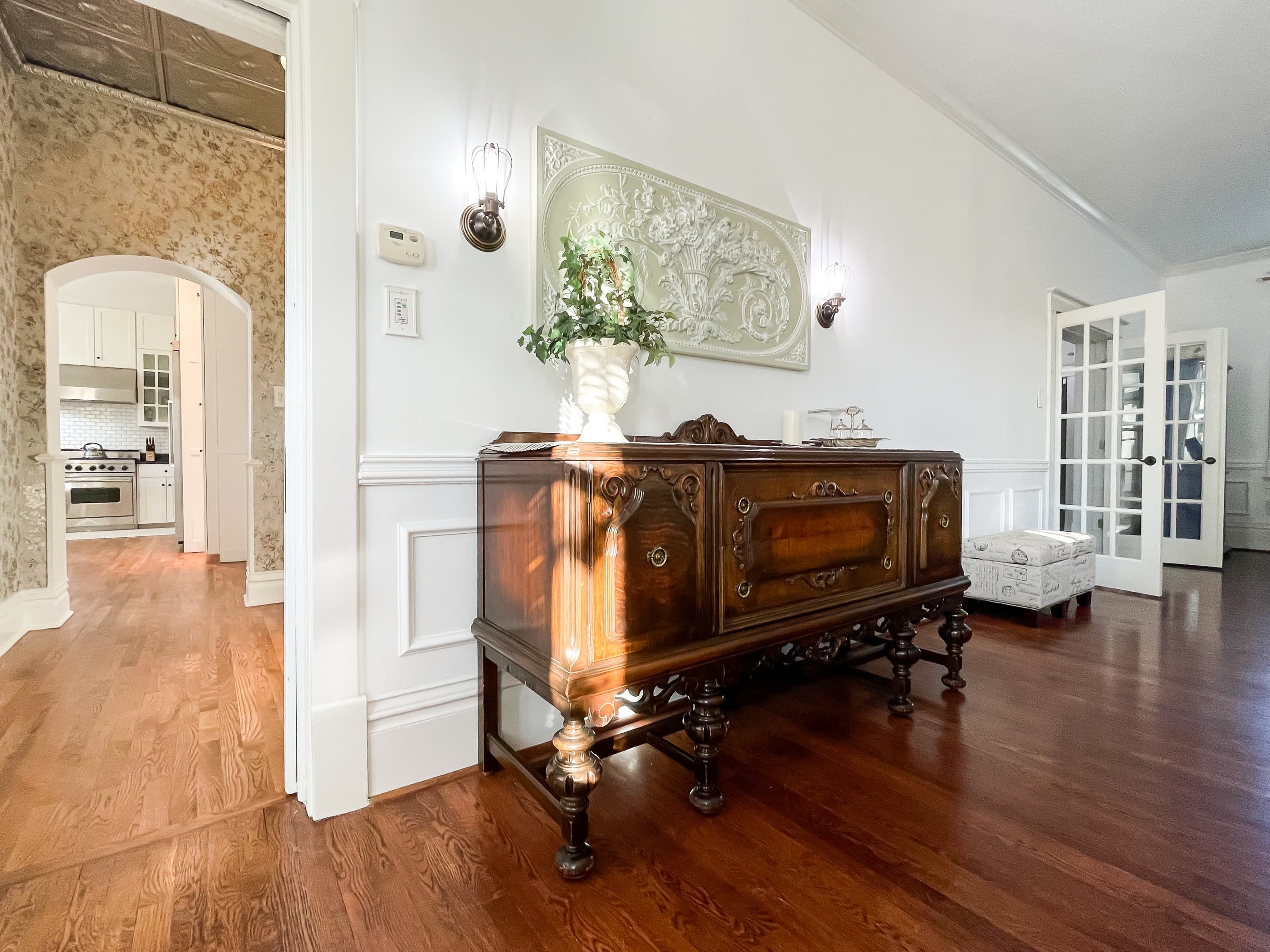 Beautiful antiques throughout the houses