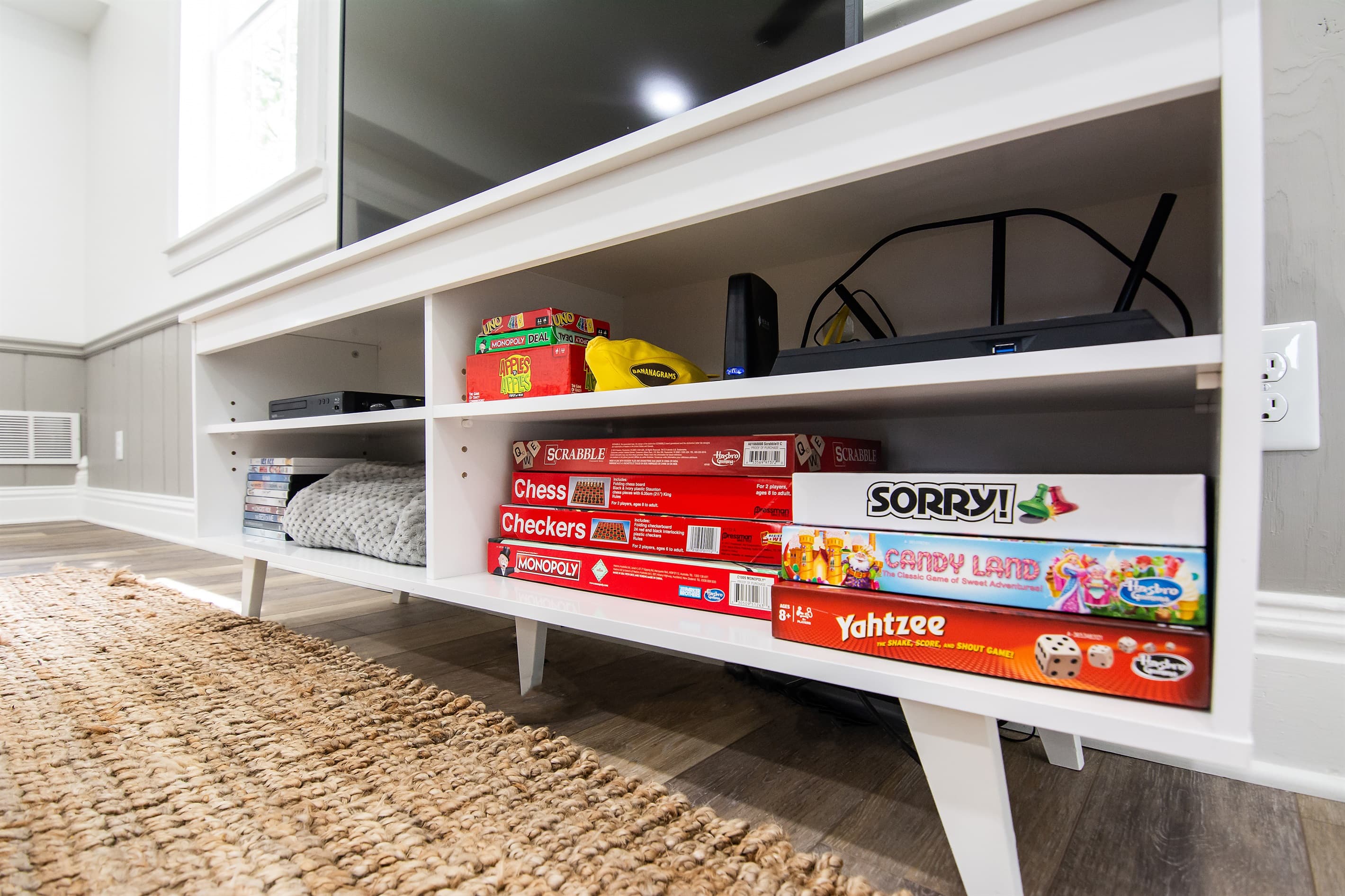 Family games and a selection of classic movies on DVD