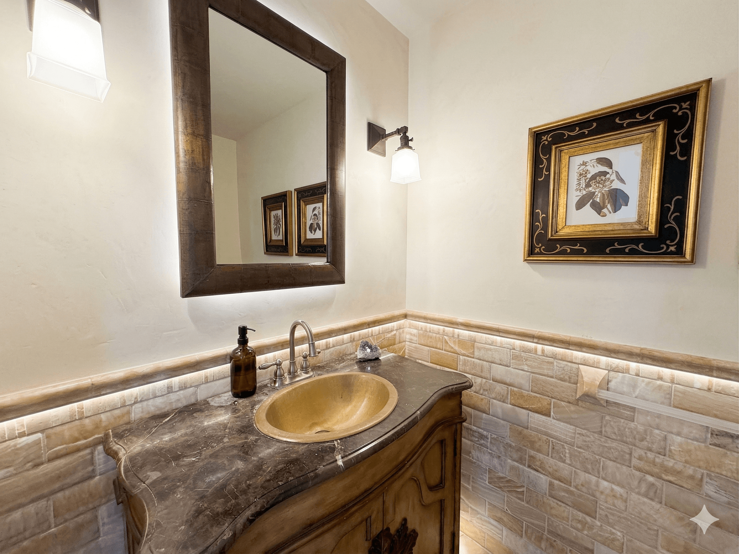 Bathroom 10 — Convenient Half Bath on Main Floor | Quick Access for Large Groups at The Mark Twain 18-Bedroom Estate, Outer Banks