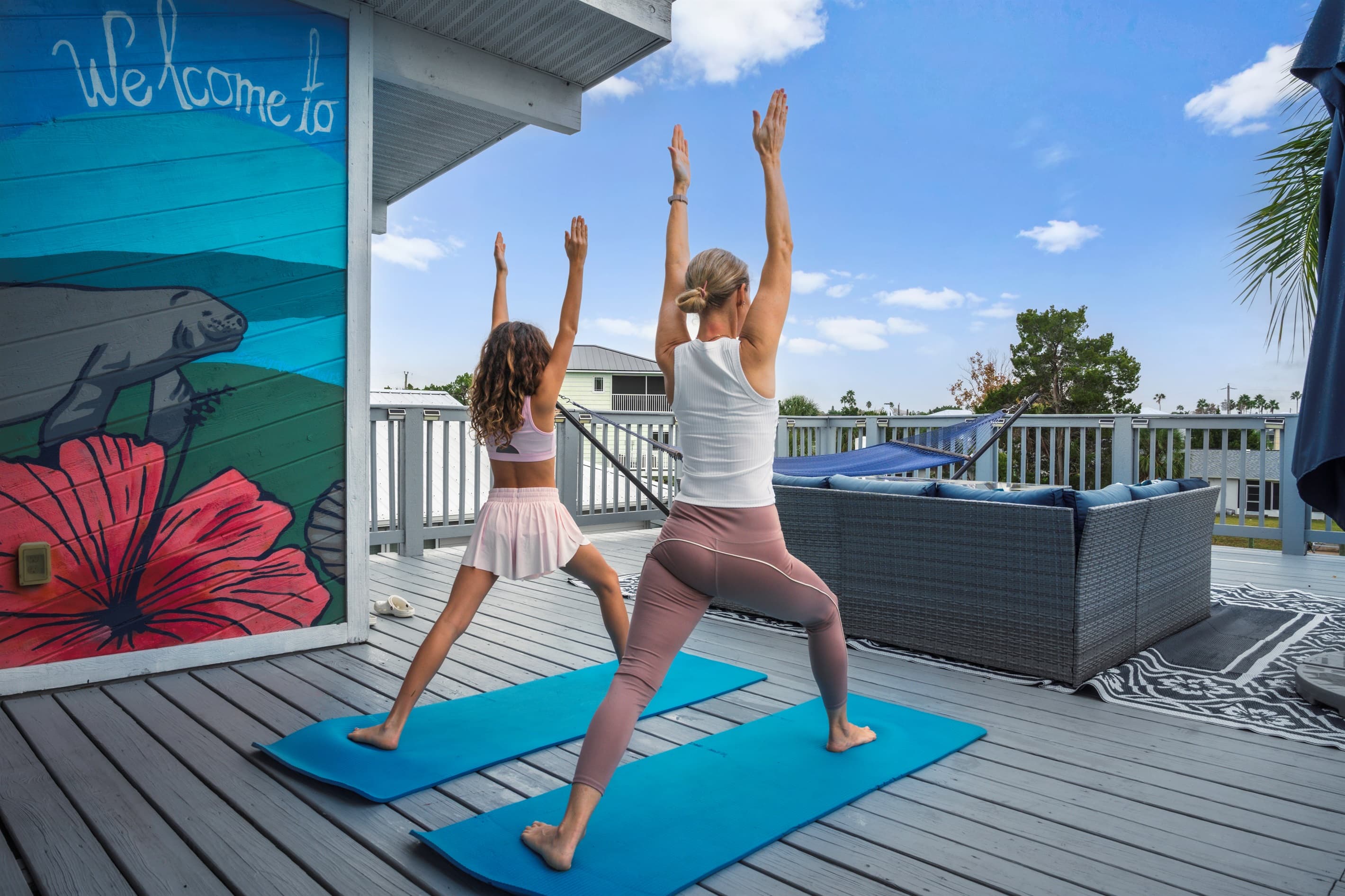 Morning yoga with a view-start your day right.