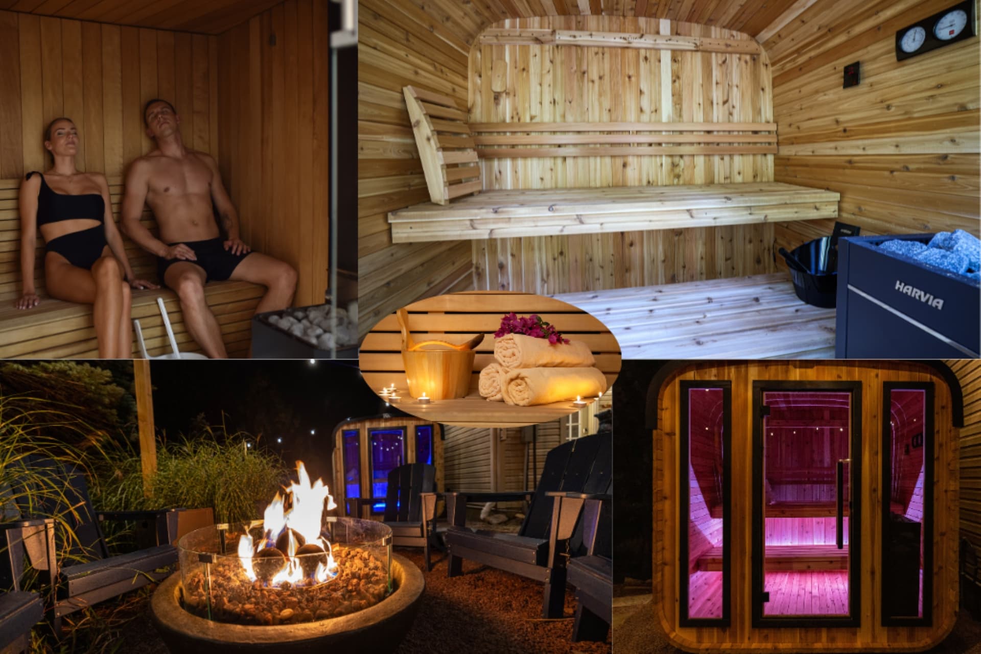 Fresh air, quiet mornings, and total reset.
At Hideaway Between Lakes, unwind with a Scandinavian sauna, infrared sauna, and a peaceful fire lounge surrounded by nature coming back to life.