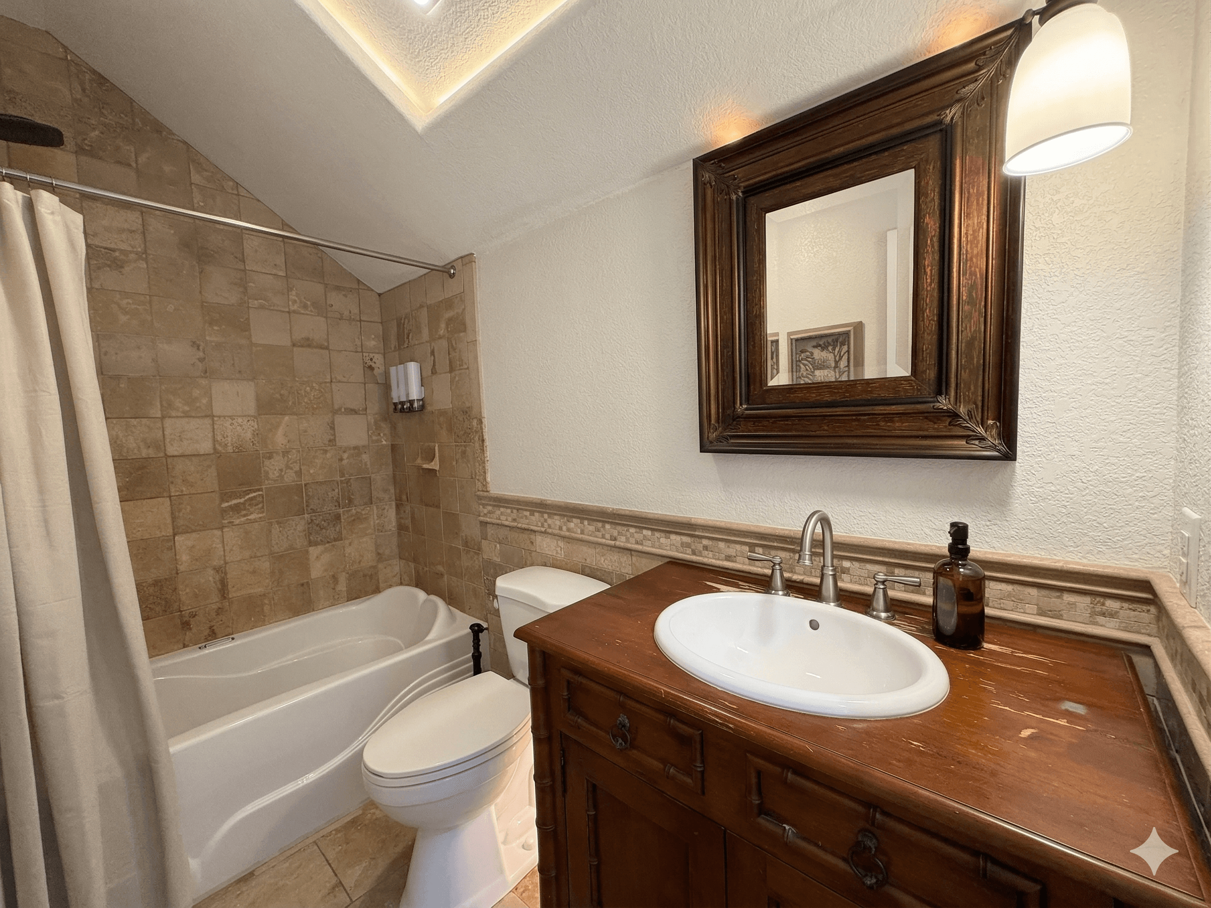 Bathroom 14 — Bright & Welcoming Private Ensuite Bathroom | One of 17 Bathrooms at The Mark Twain Oceanfront Estate, Outer Banks
