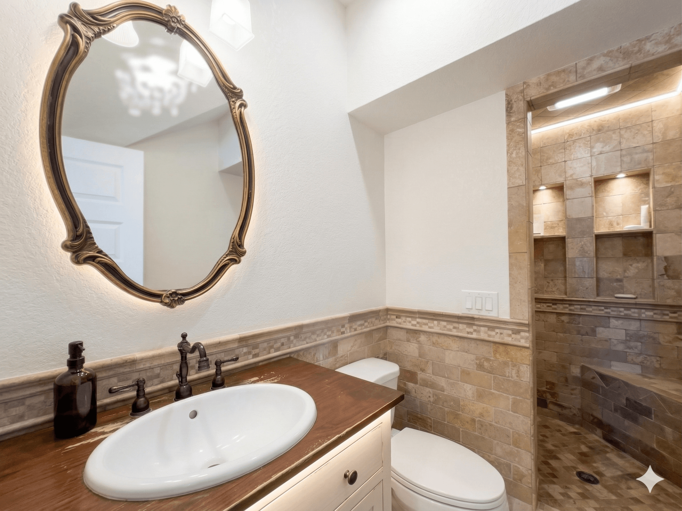 Bathroom 16 — Private Ensuite Bathroom with Clean Modern Design | The Mark Twain 18-Bedroom Luxury Estate, Corolla, Outer Banks