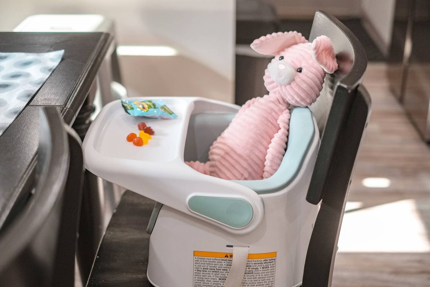 Perfect Staycation - A high chair is provided for the little one.