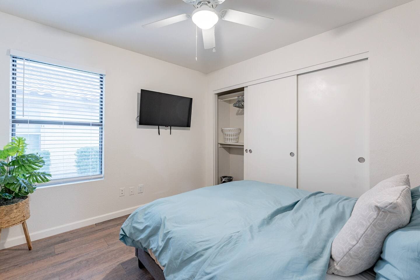 Perfect Escape - The third bedroom also has a mounted tv and oversized sliding door closet.