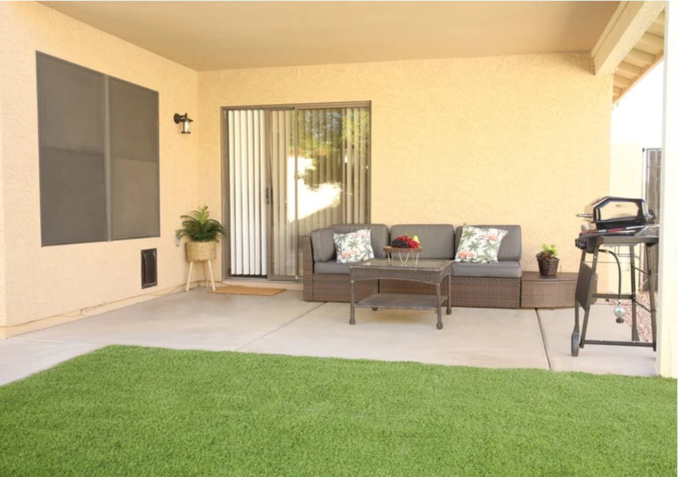 Perfect Escape - Comfortable seating plus BBQ under the covered patio