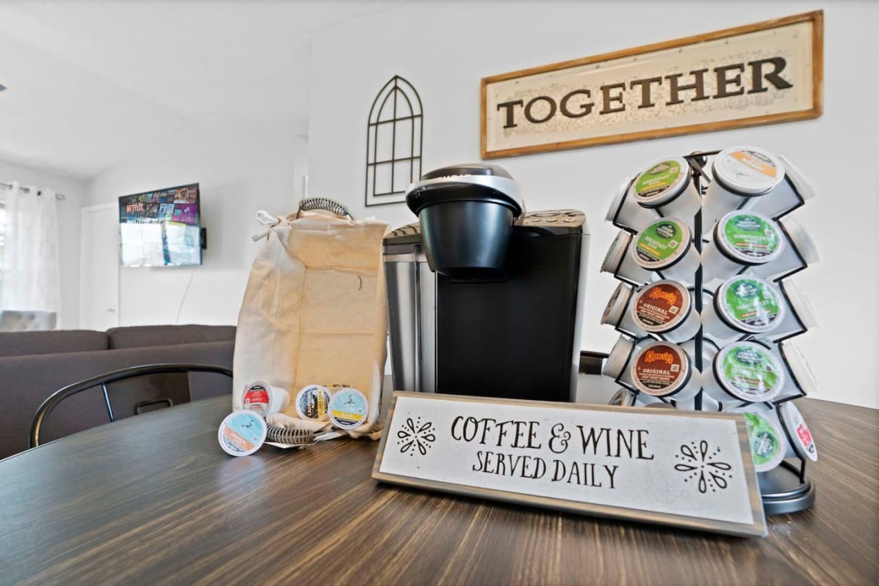 Complimentary coffee