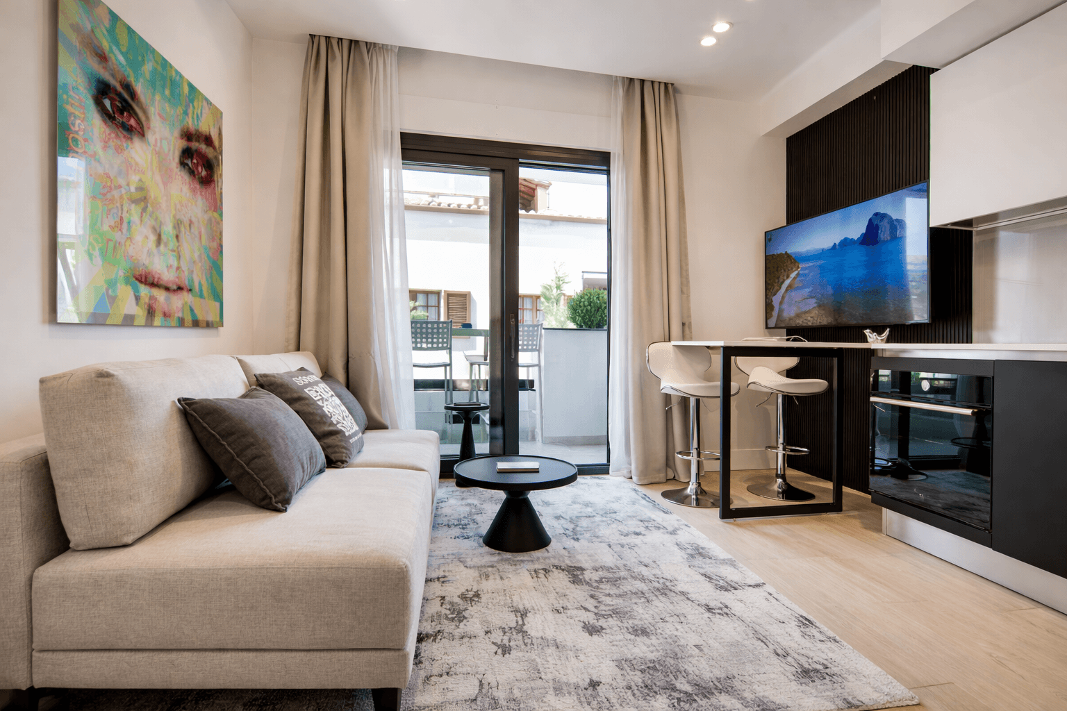 AZULIS via pisano living room and kitchen by RENTAL12