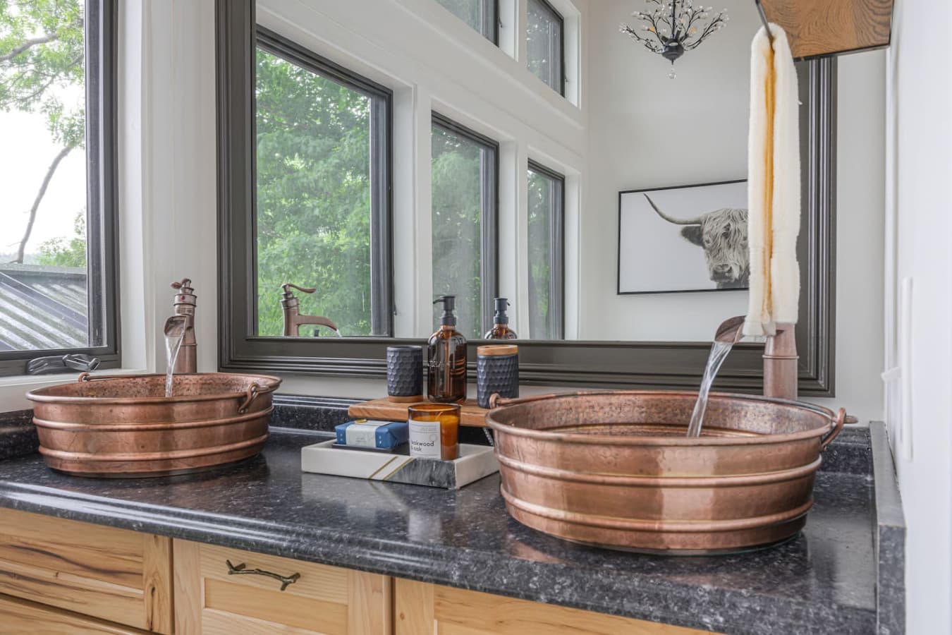 With on-demand hot water and double sinks, getting ready feels easy—even for a full house—no one has to wait!