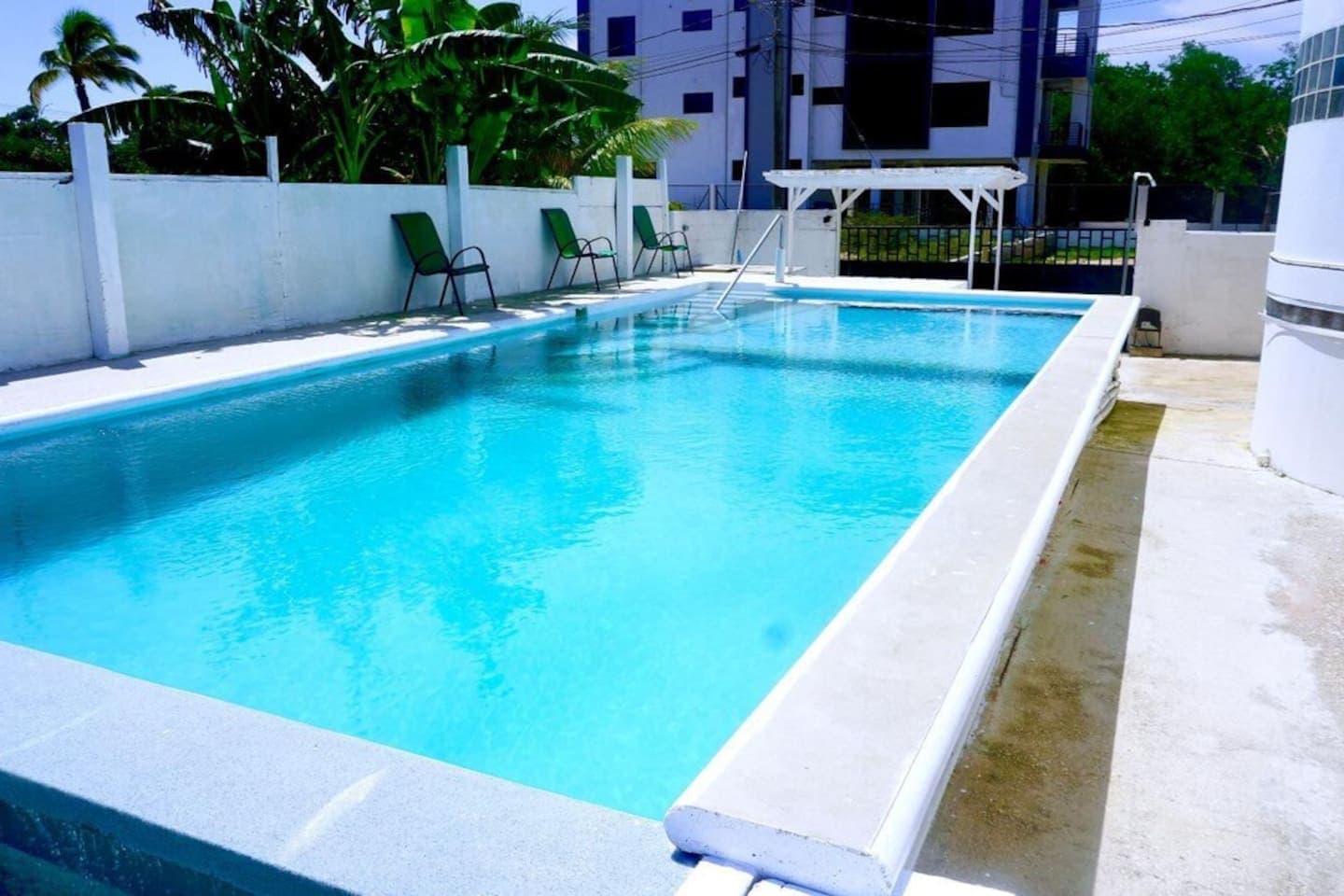 Pool with poolside terrace