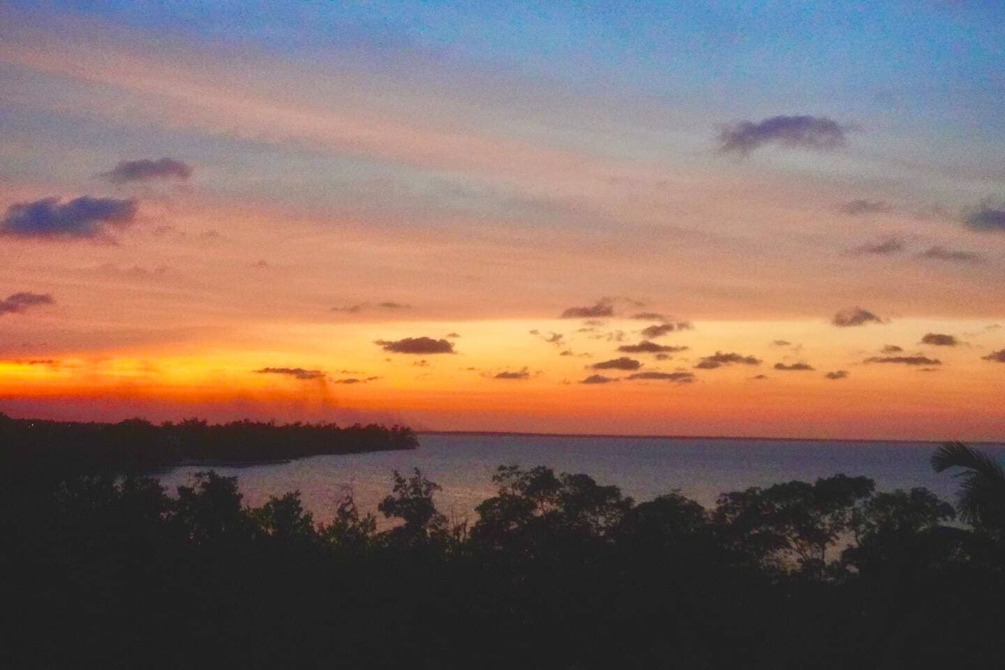 A beautiful evening sunset over the magnificent Caribbean Sea!