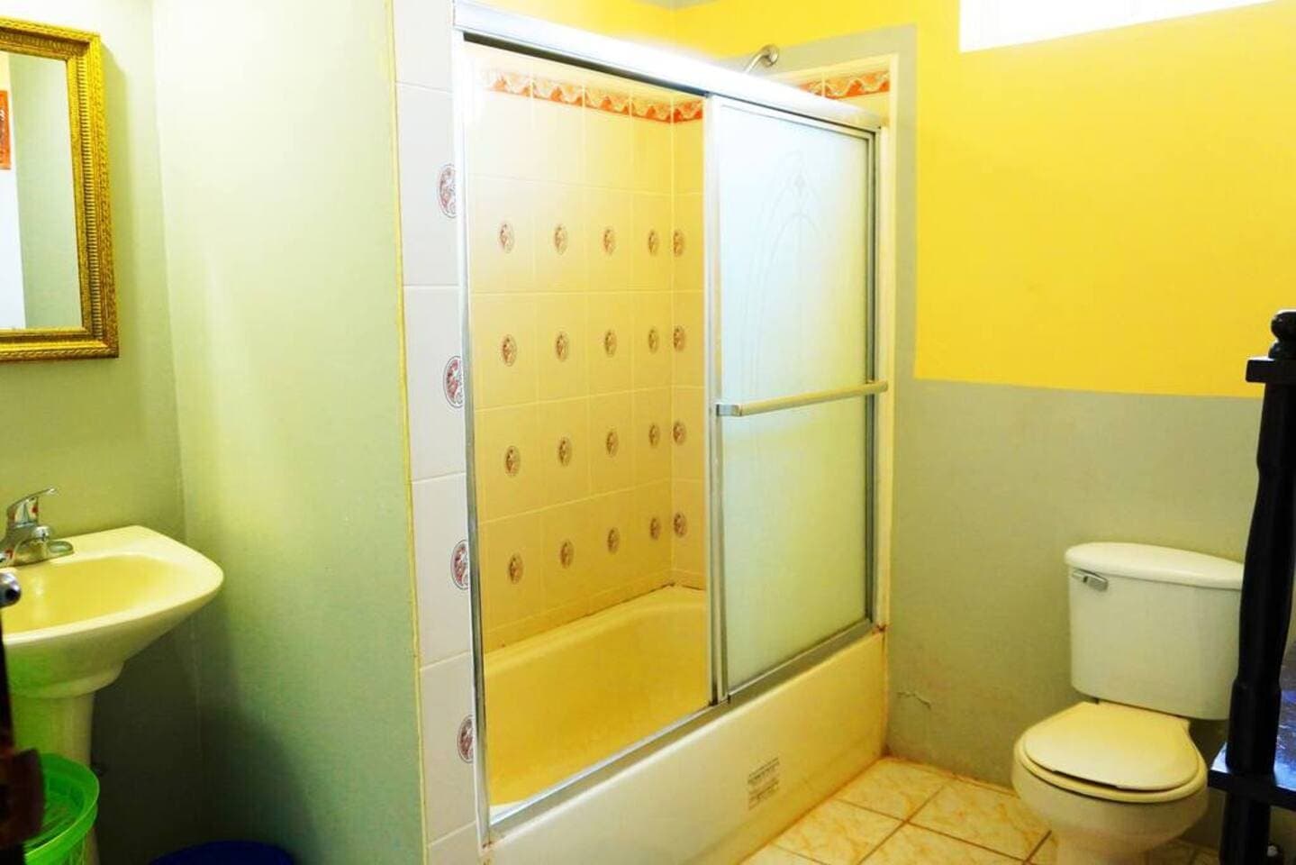 spacious bathroom