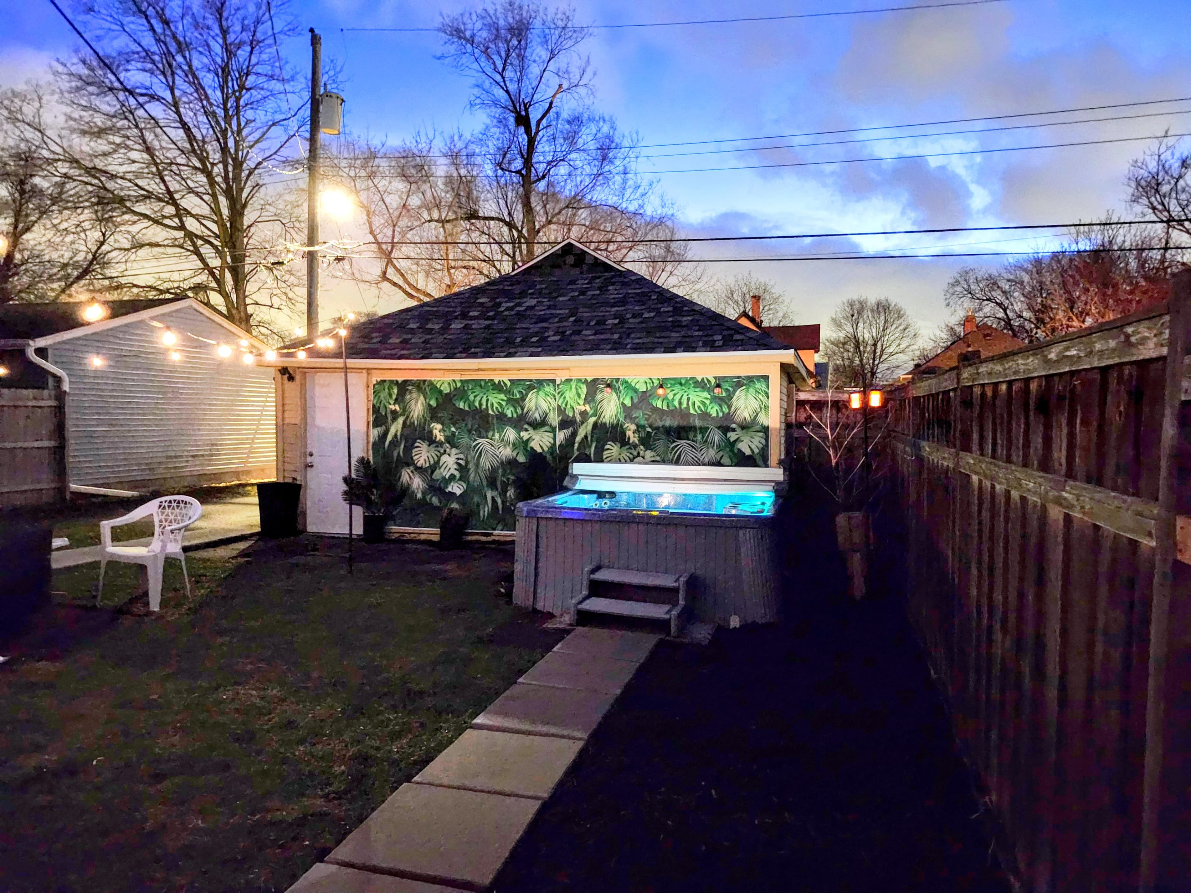 Relaxing backyard