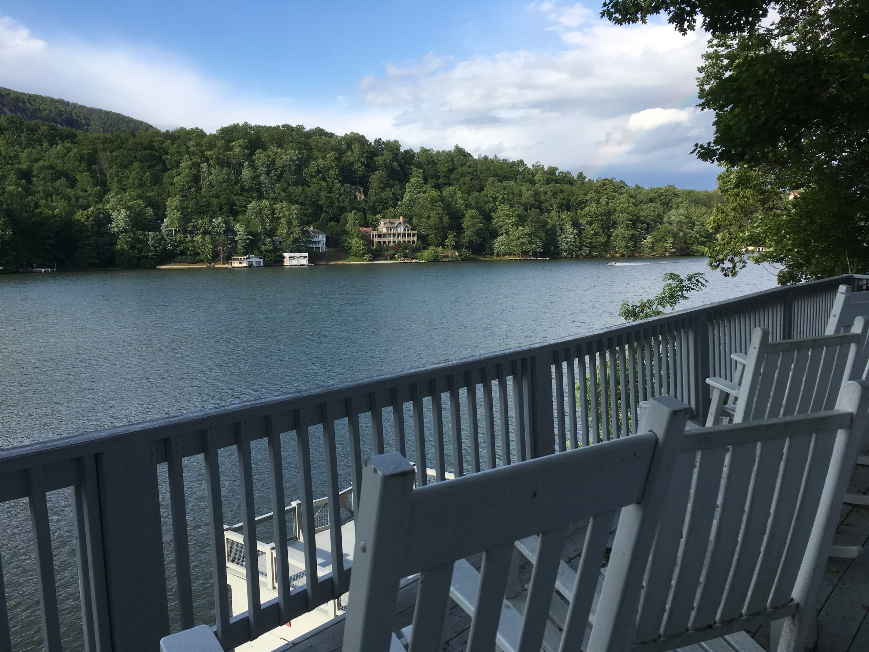 The view from the lower deck