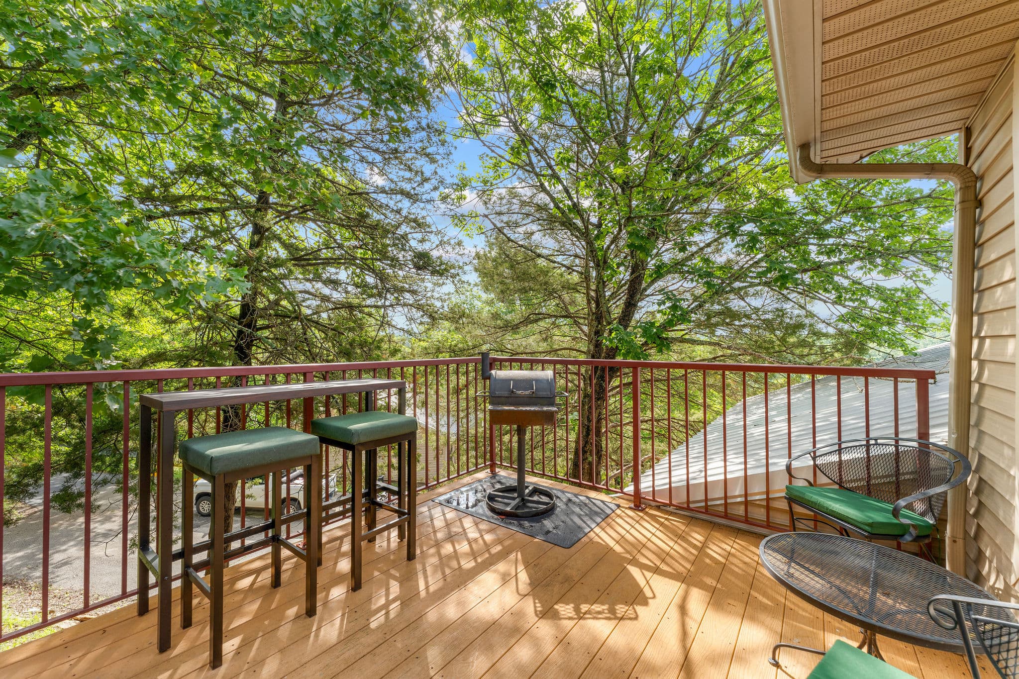 Front Porch with Gas Grill