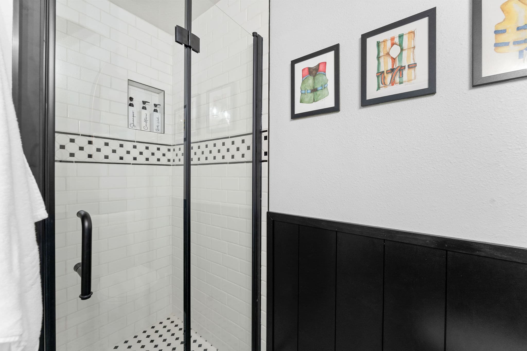 Bathroom 2 custom shower