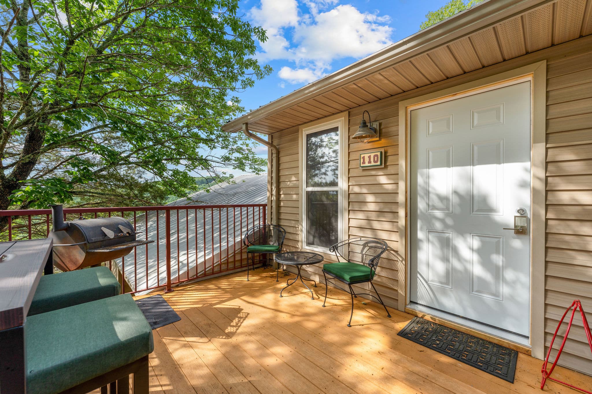 Front Porch with Gas Grill