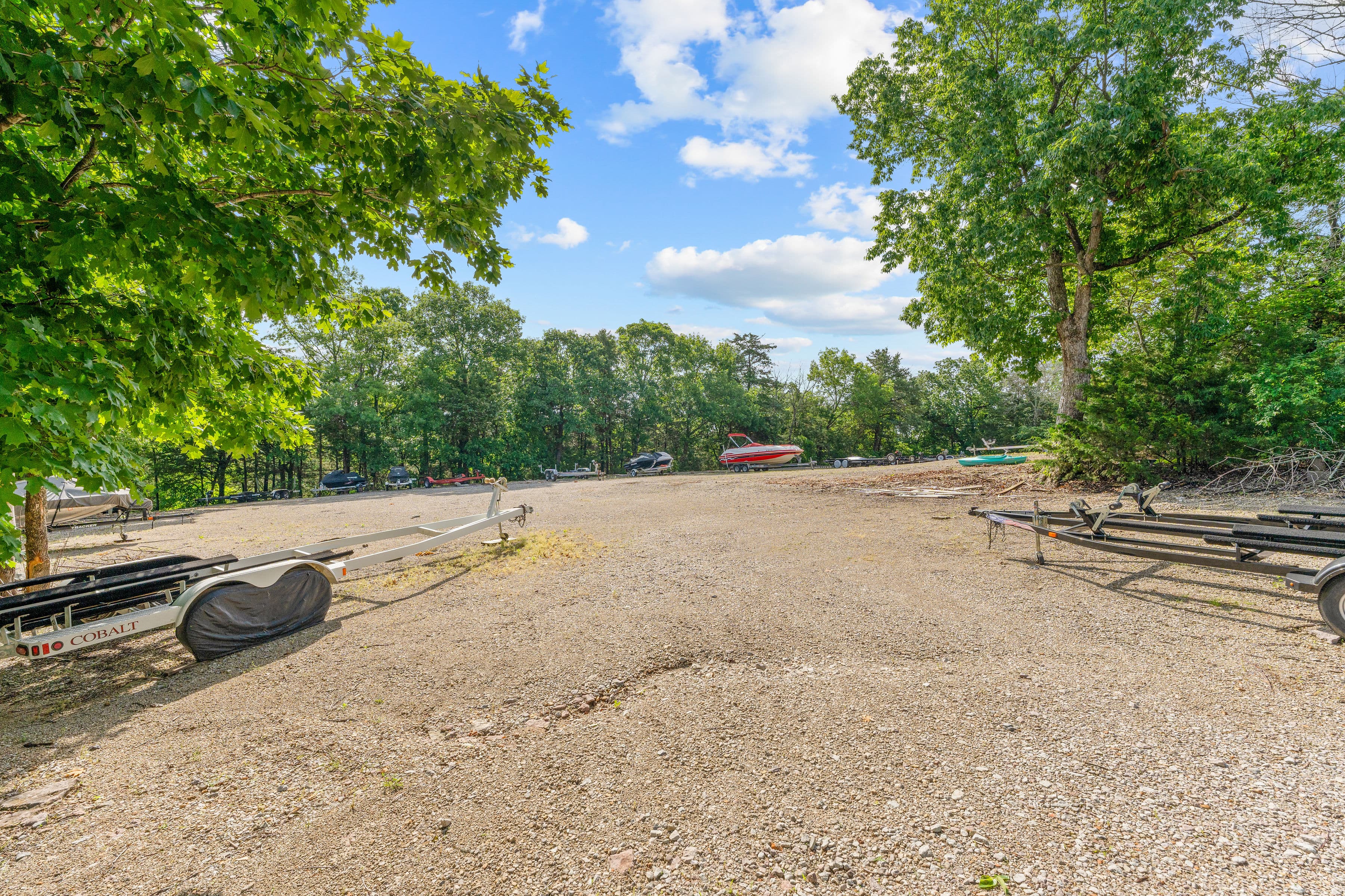 Boat trailer parking