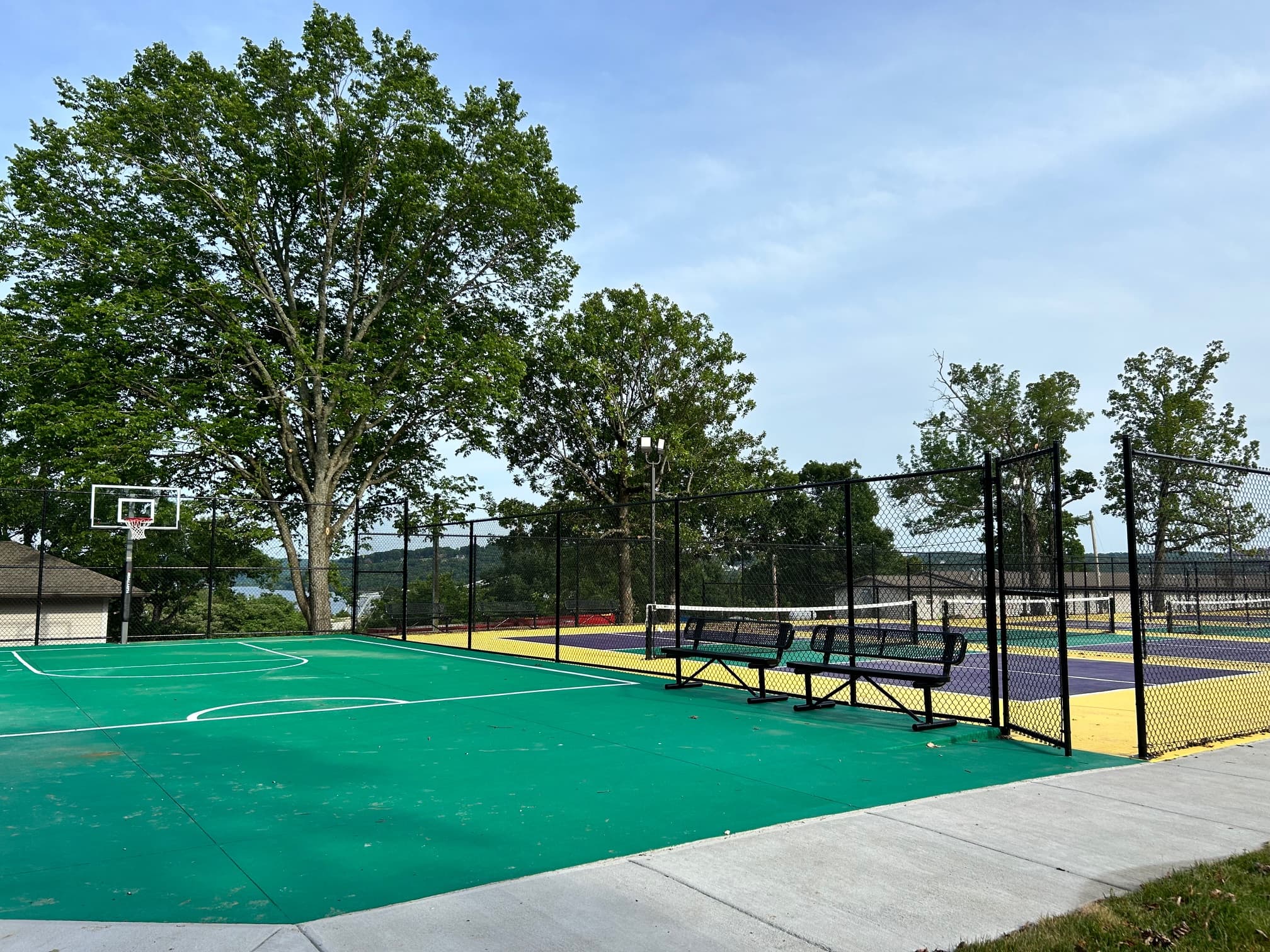 Half basketball court