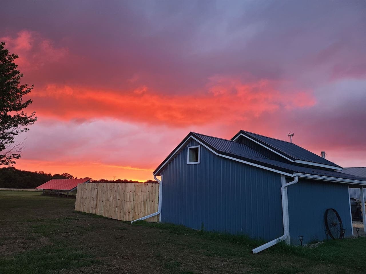 You can see all of the different colors the sky offers