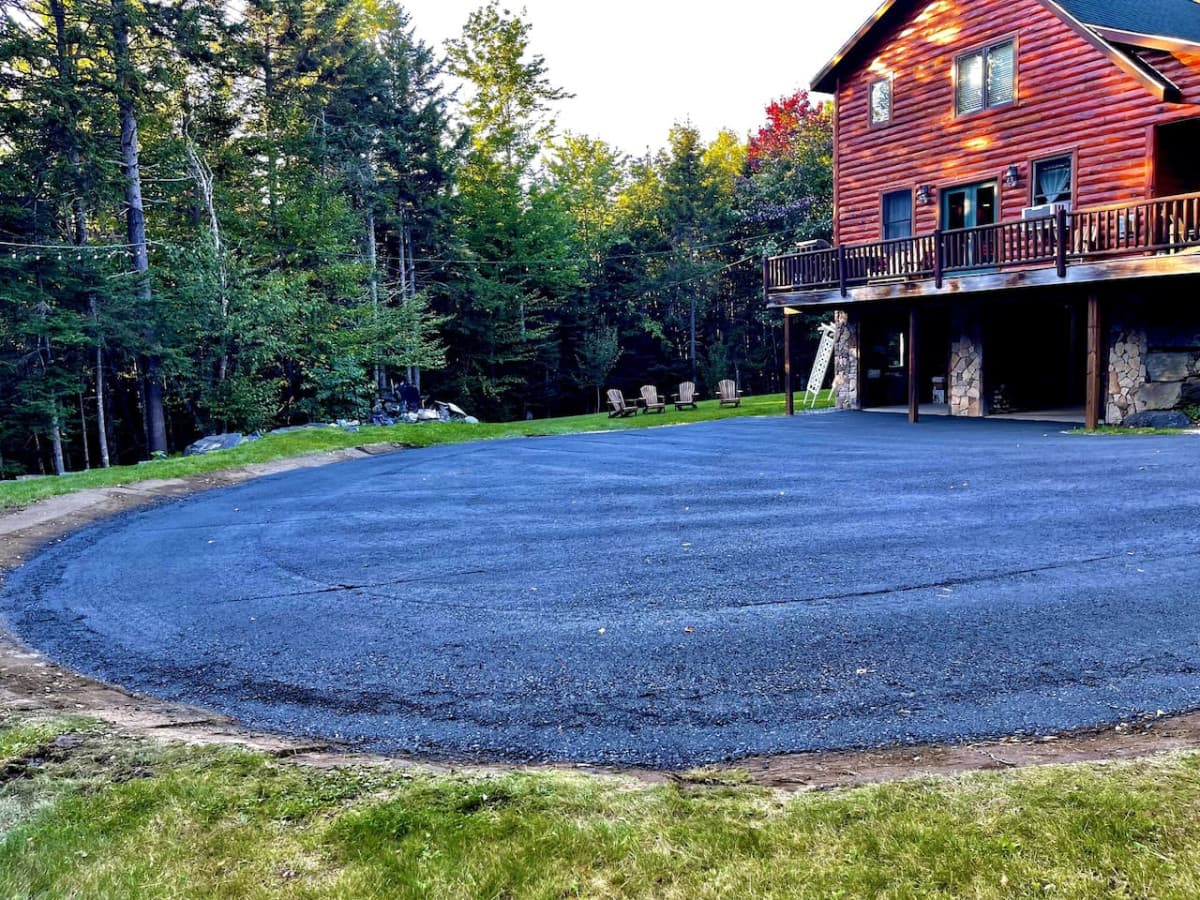 Large parking area