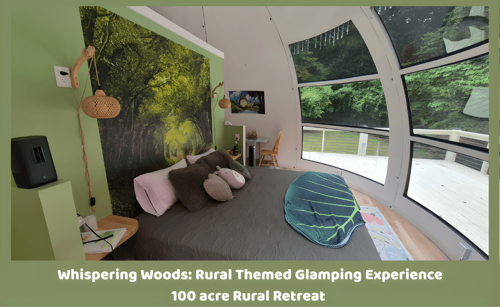 Rural Glamping Dome Experience on 100 acres with a King bed