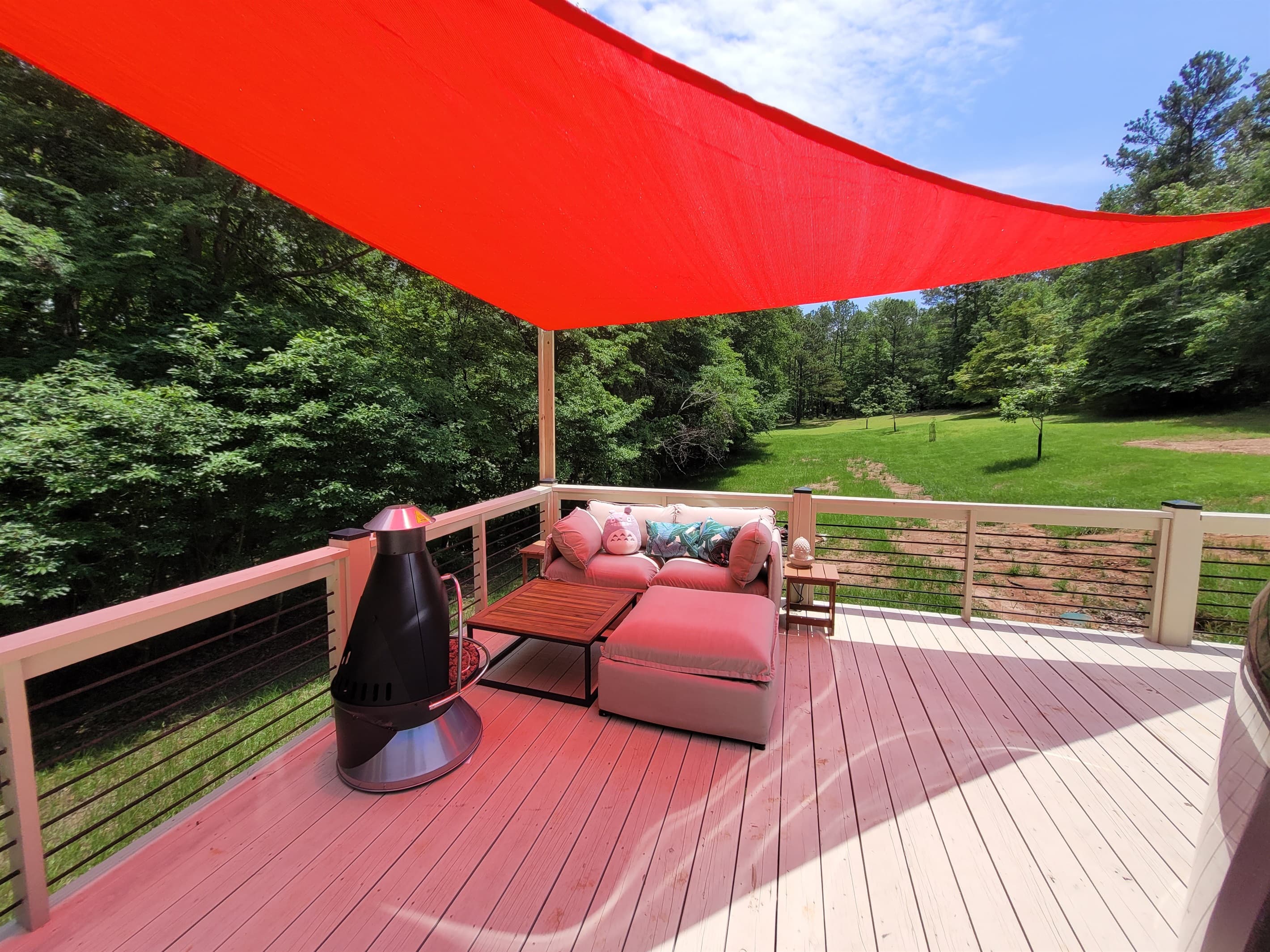 Comfy outdoor seating
