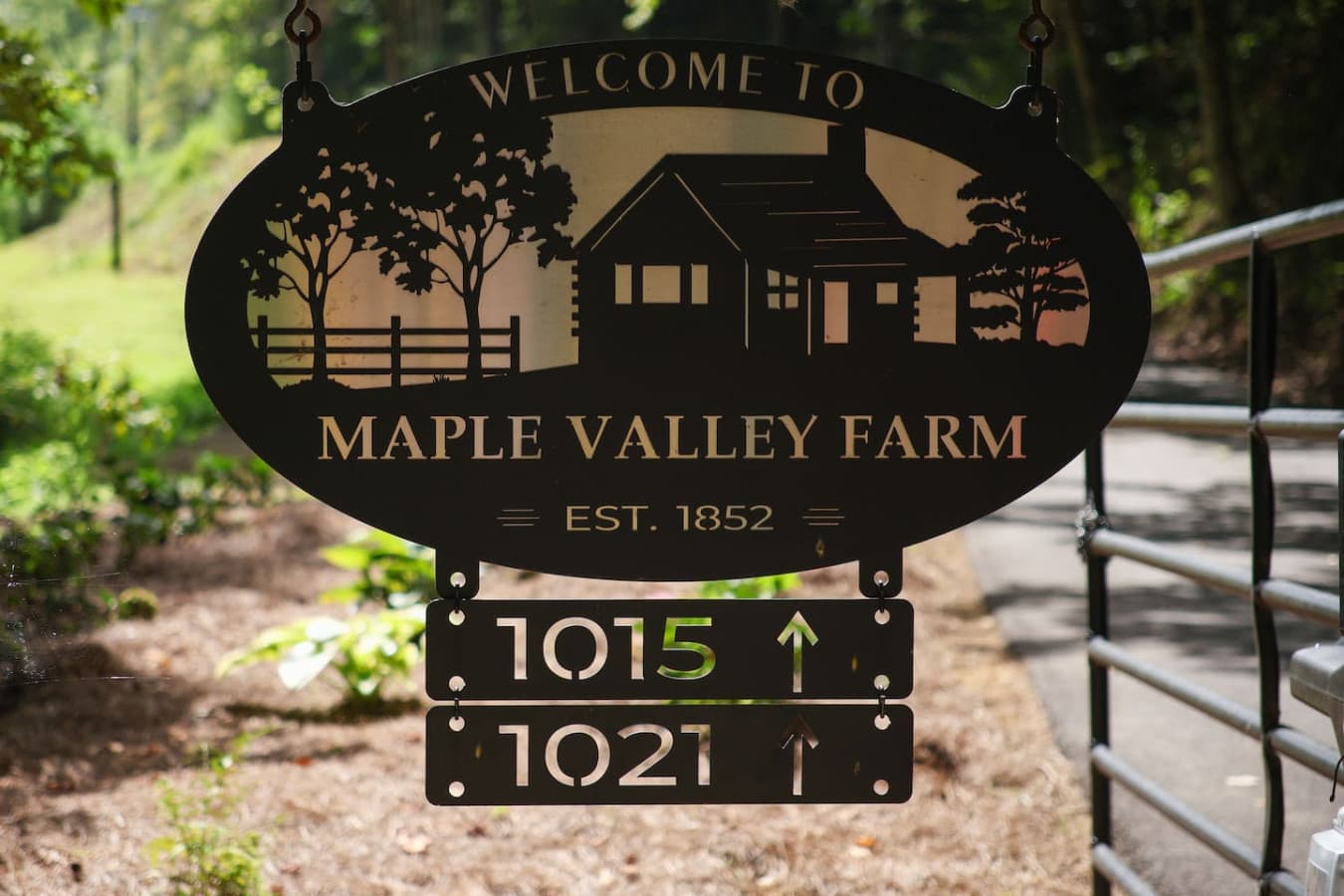 The is the first entrance gate prior to entering the property.