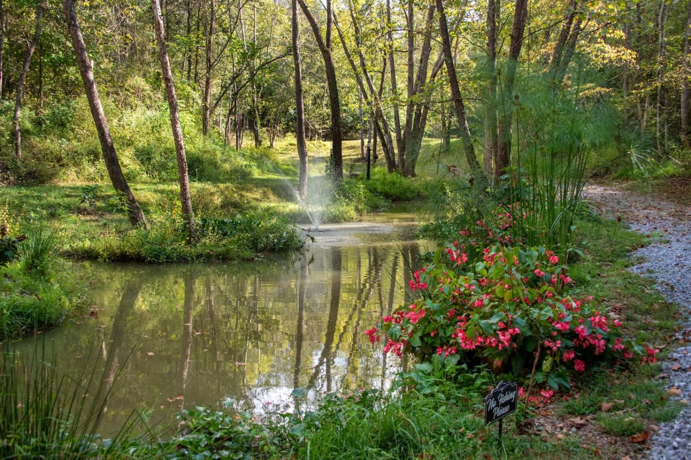 A private pond onsite!