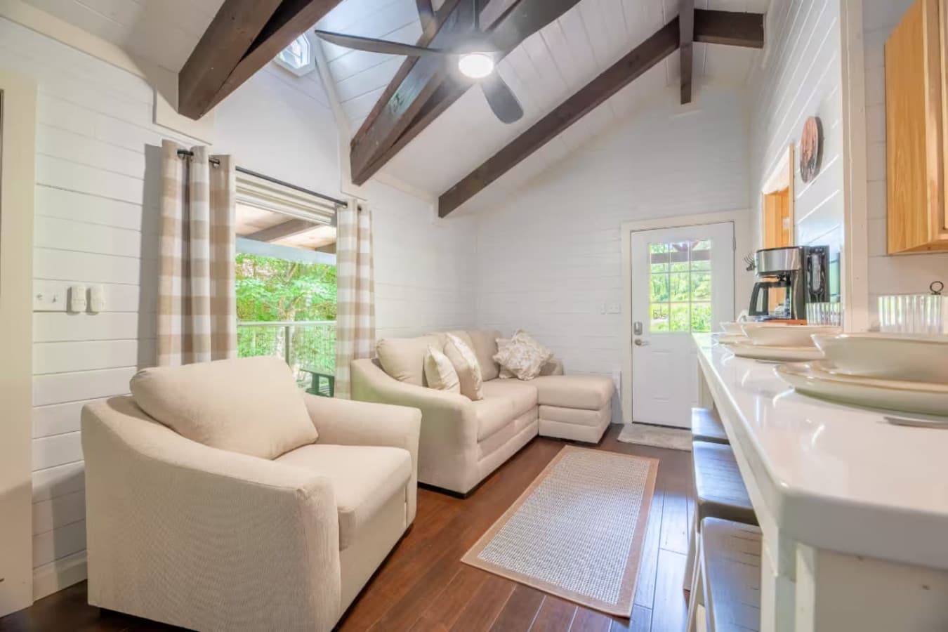 Unwind in our cozy living area—the perfect spot for morning coffee or evening puzzles.