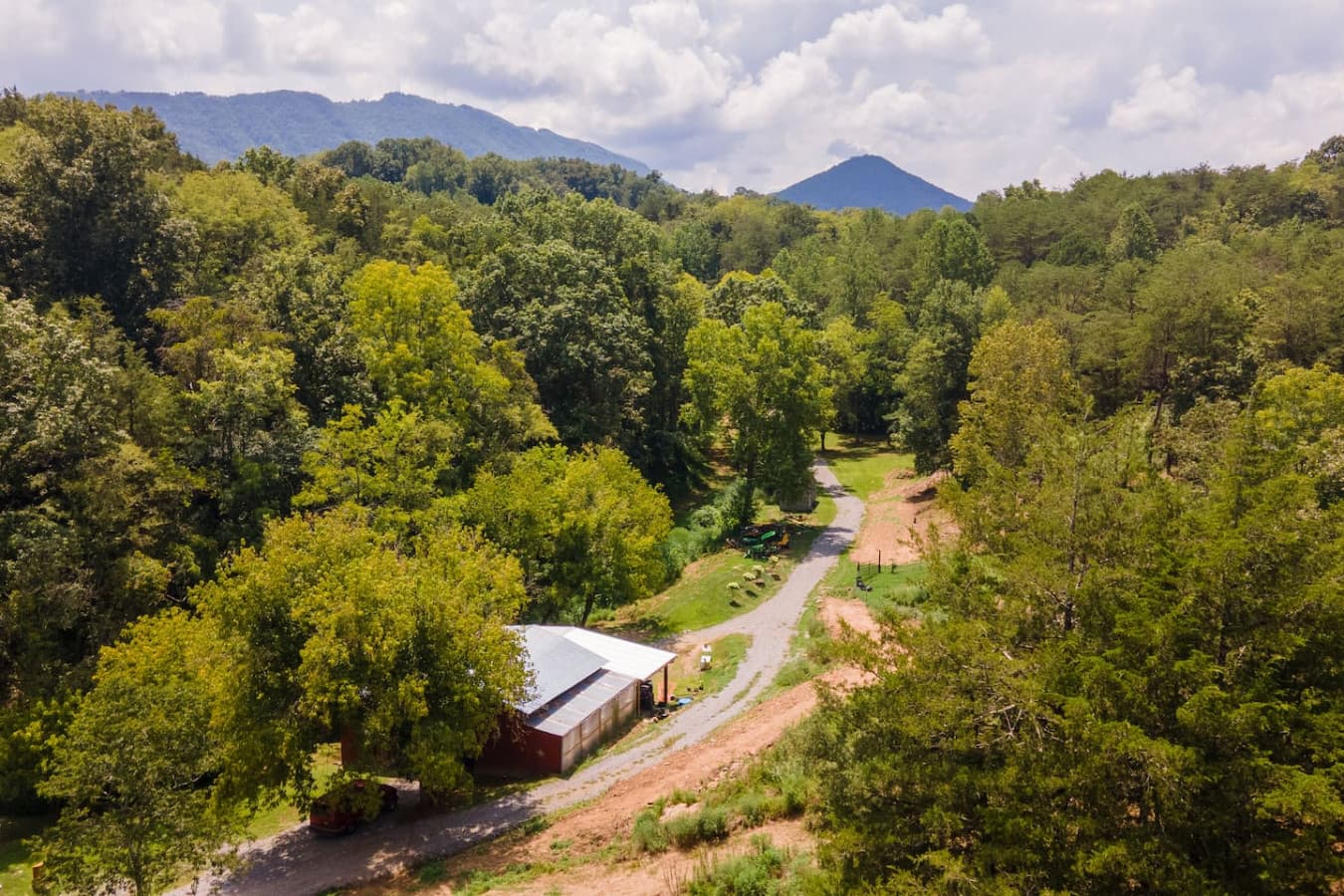 Rolling hills and blue skies—this is the view that greets you every morning.