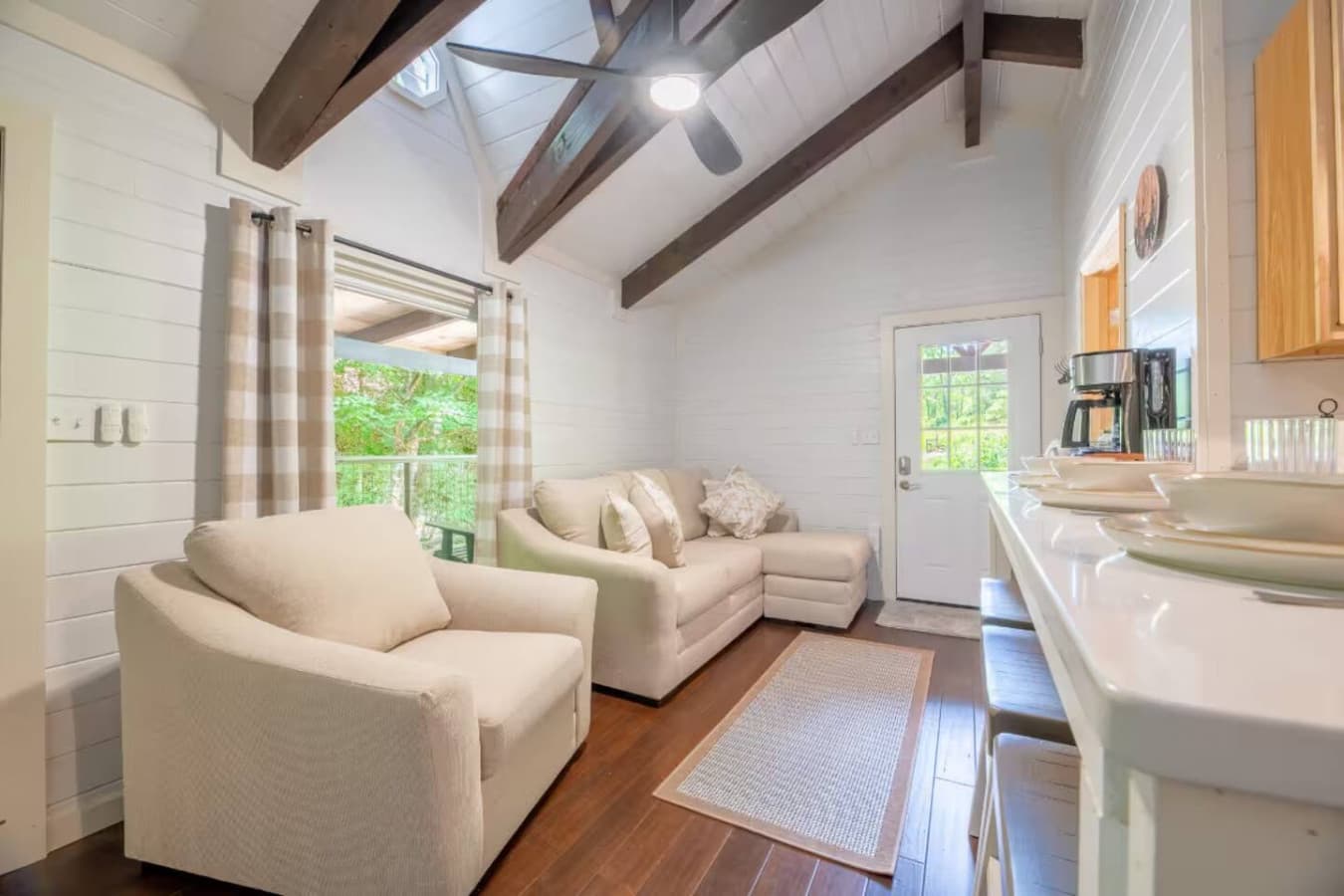 Unwind in our cozy living area—the perfect spot for morning coffee or evening puzzles.