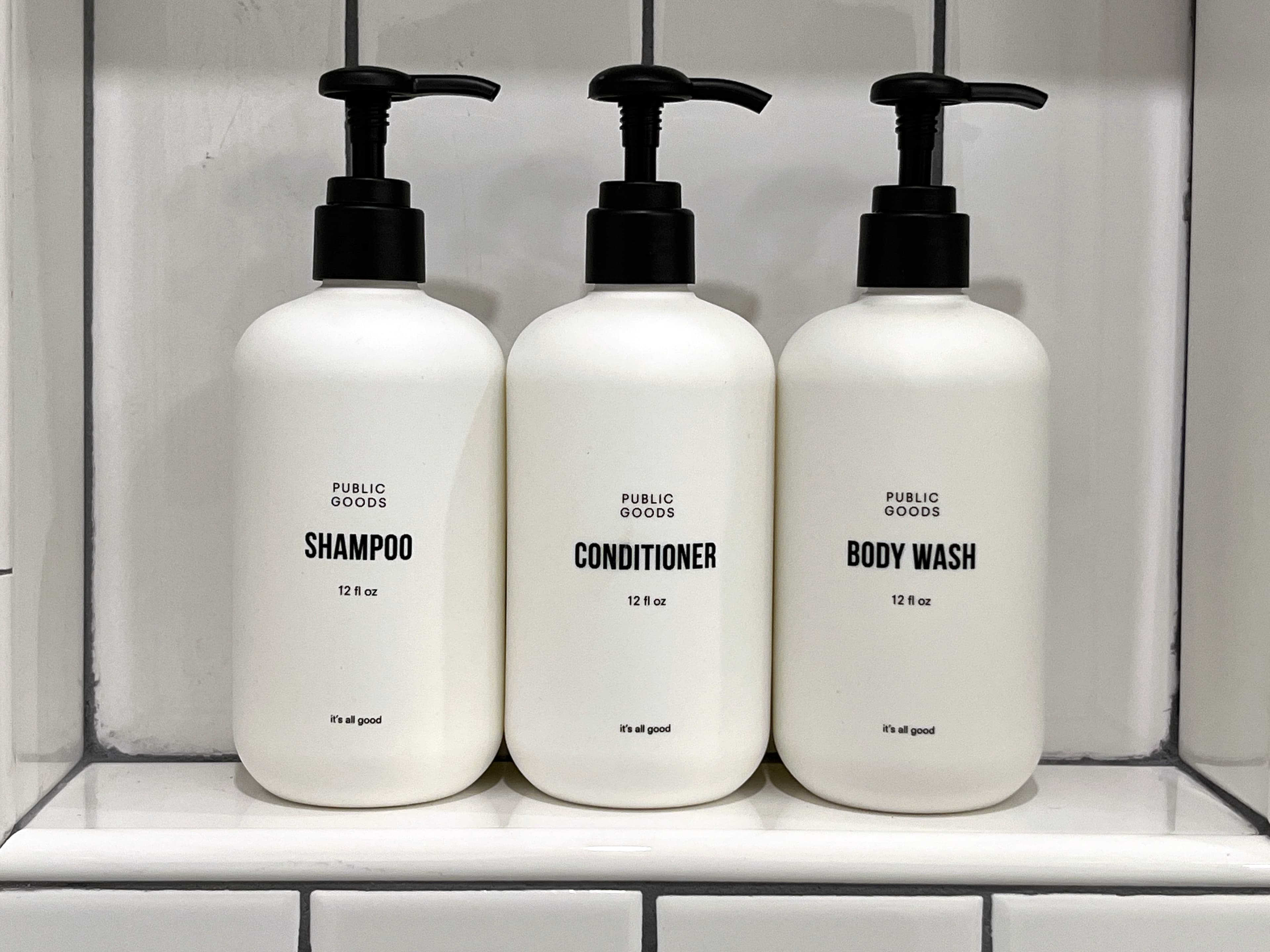 Enjoy toiletries by Public Goods