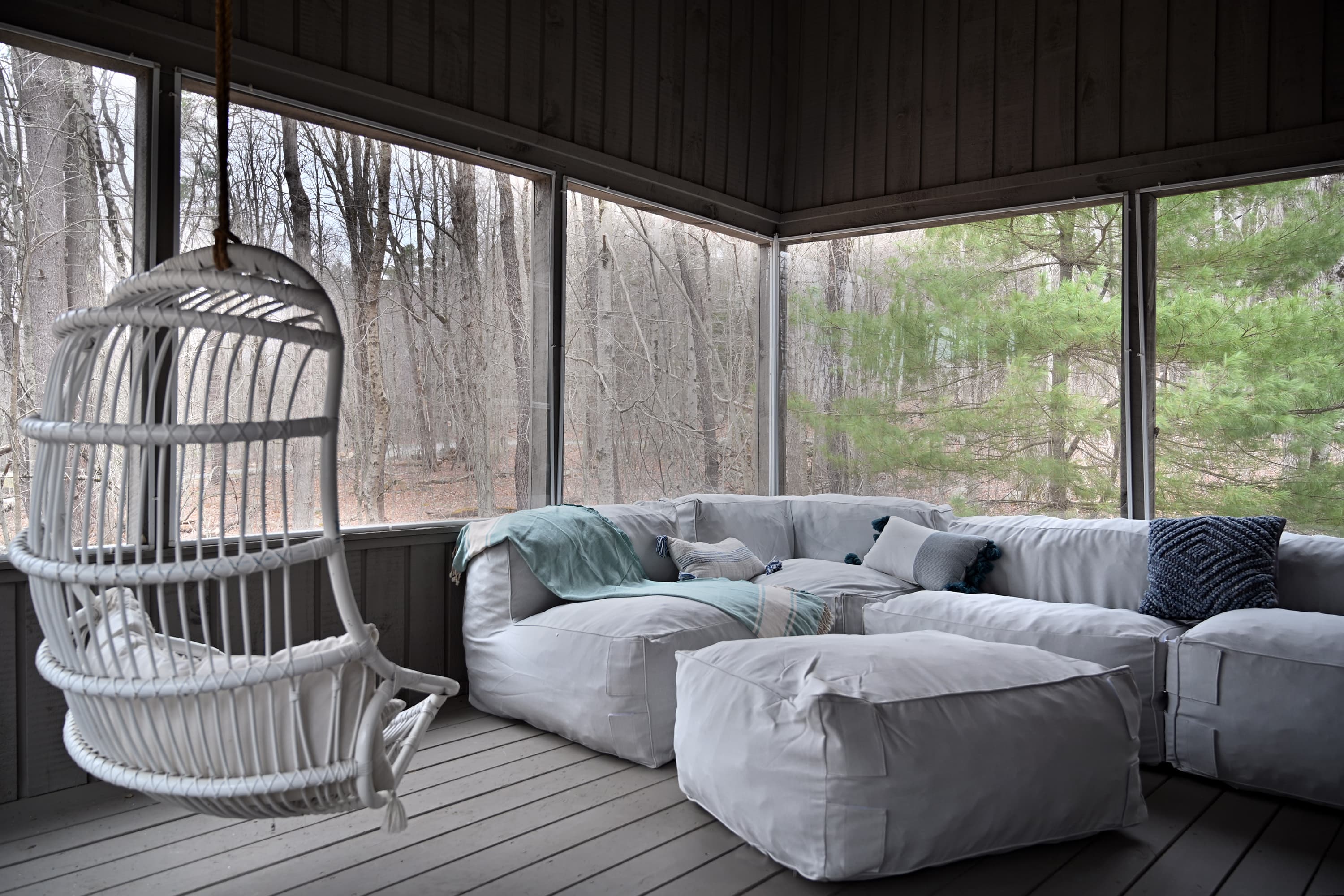 Relax and rewind in the screened porch.