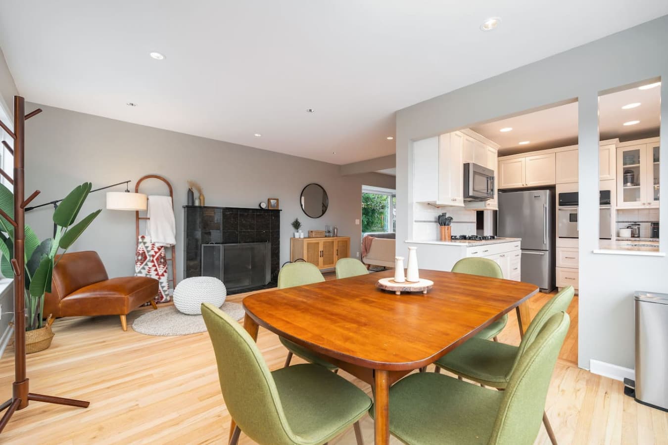 MAIN FLOOR - DINING ROOM: The open layout connects seamlessly to the kitchen with the rooms.
