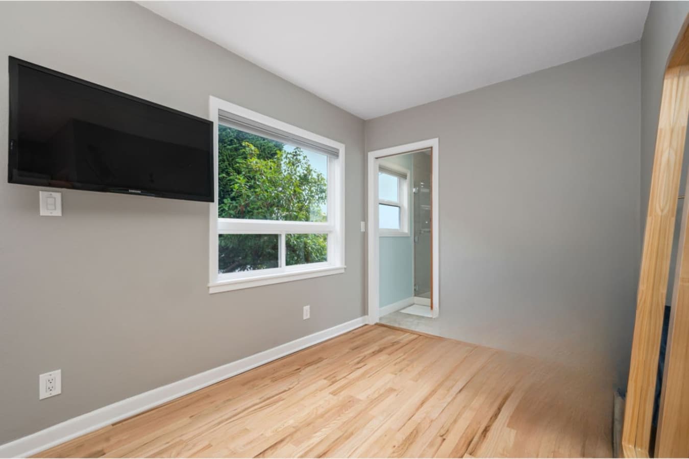 MAIN FLOOR -BEDROOM: The Tv