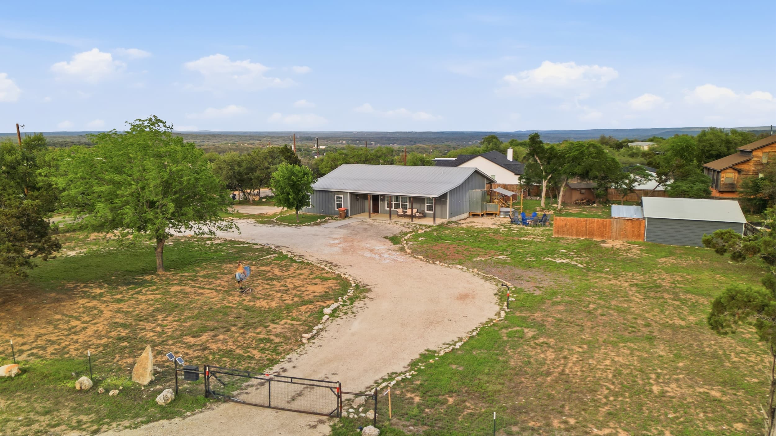 Easy access, flat parking, and room for multiple vehicles or trailers