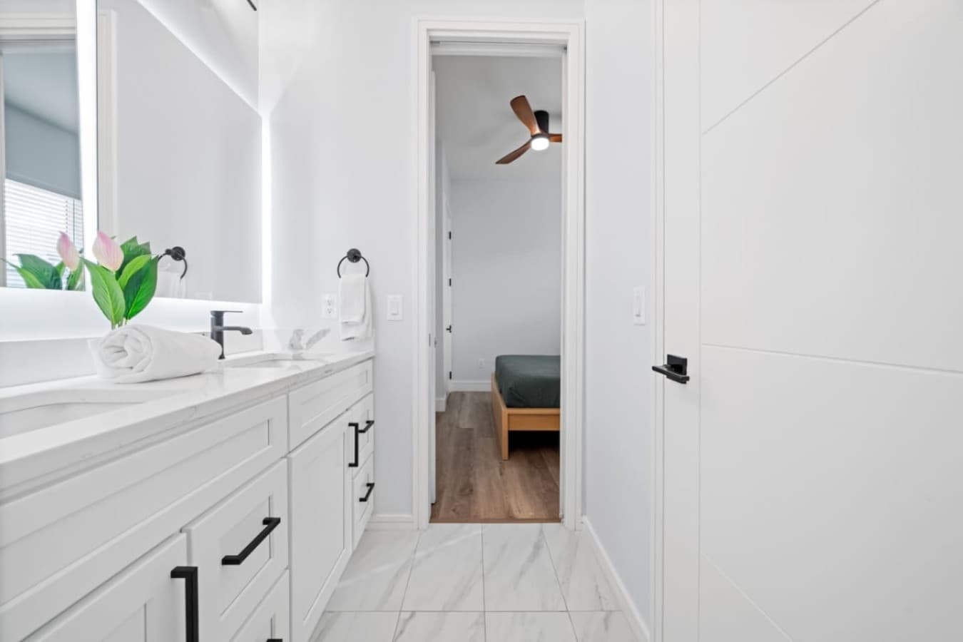 Jack and jill bathroom downstairs