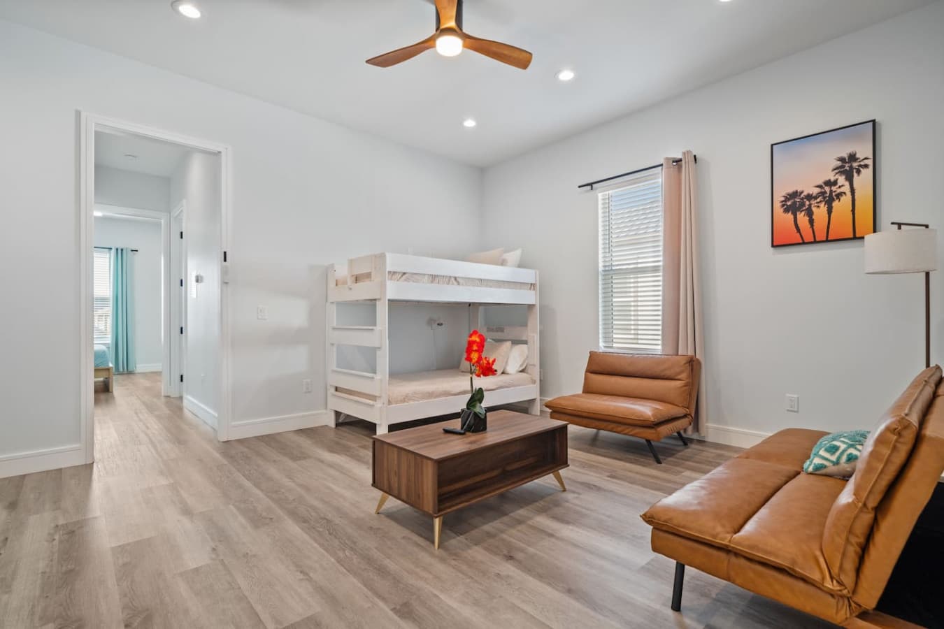 Second living space upstairs in the home