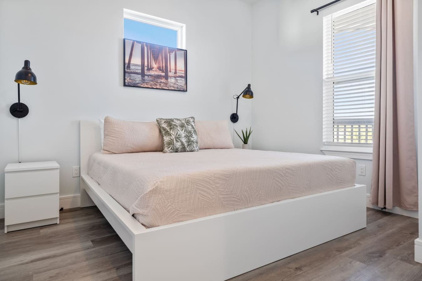 Spacious king bedroom upstairs in the home