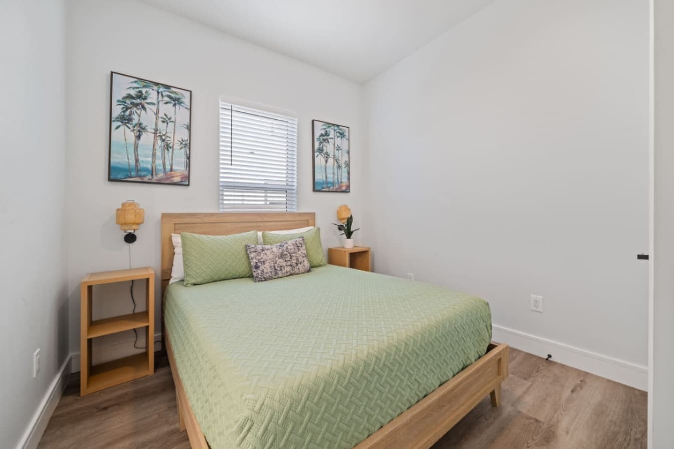 Queen bedroom located downstairs in the home