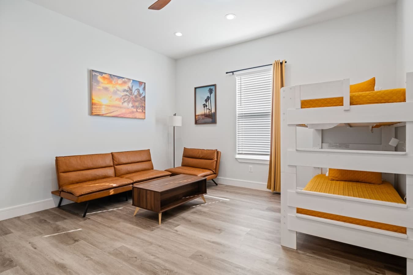 Second living space upstairs in the home with additional bedding