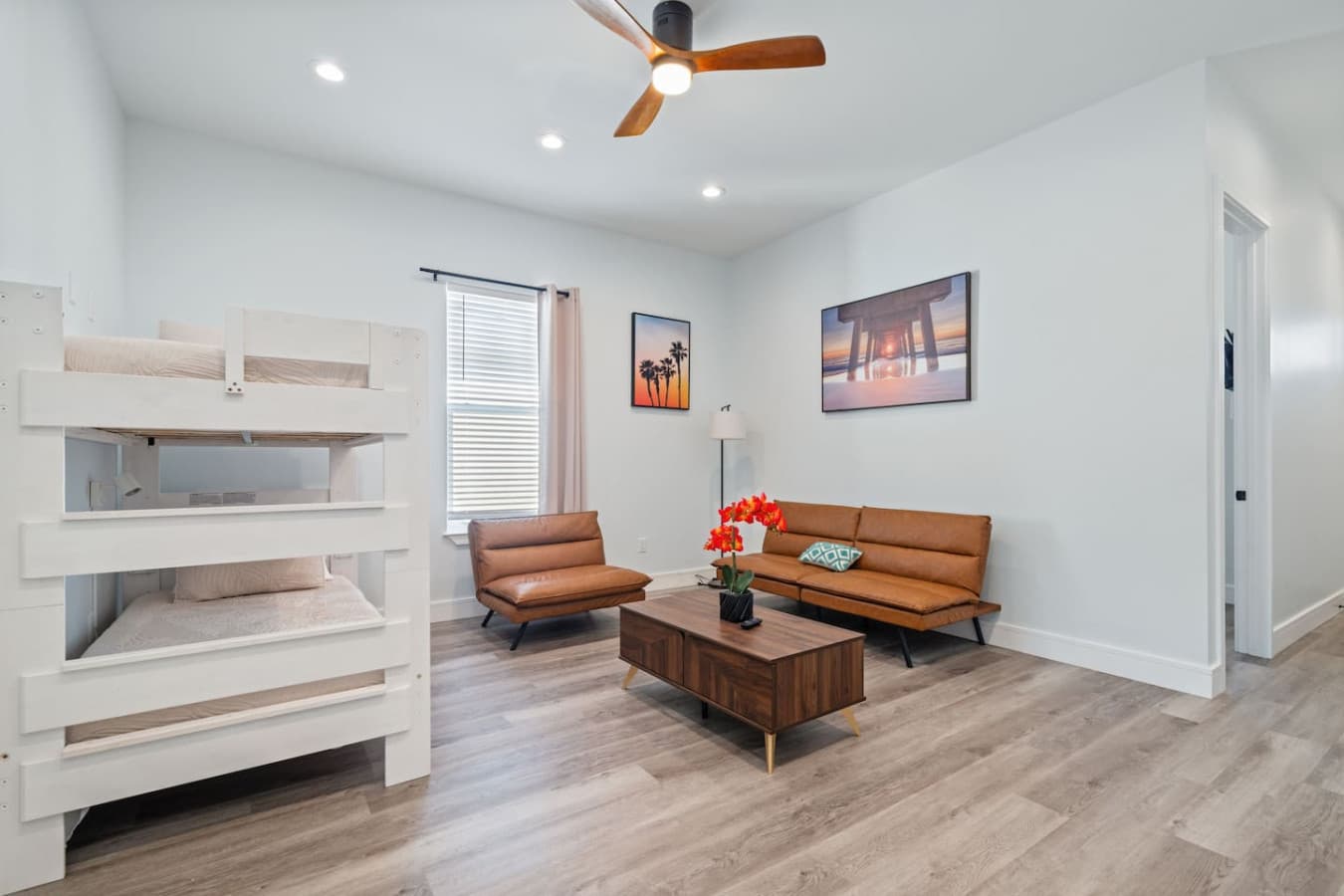 A second living room located upstairs